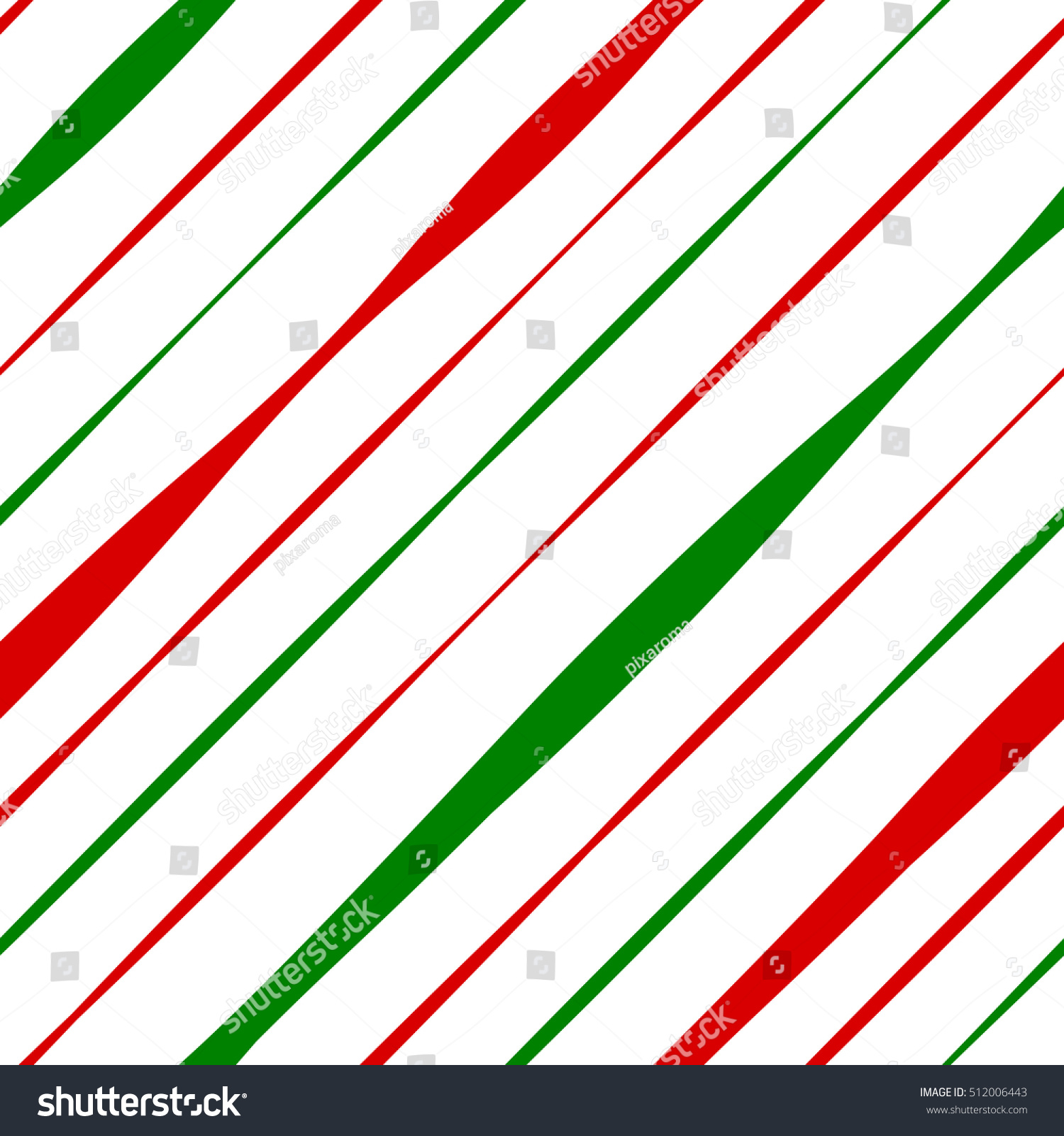 Candy Cane Red Green Stripes Seamless Stock Vector Royalty Free 512006443