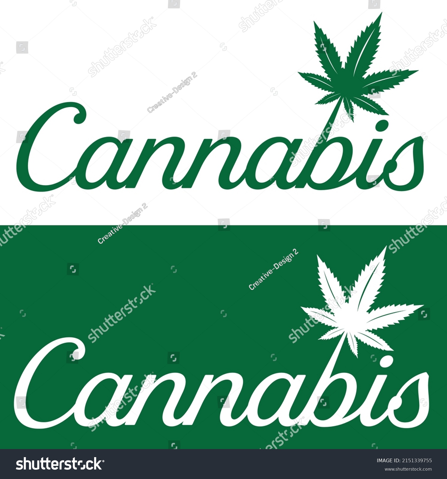 Cannabis Logo Design Icon Leaf Cannabis Stock Vector Royalty Free 2151339755 Shutterstock 2199