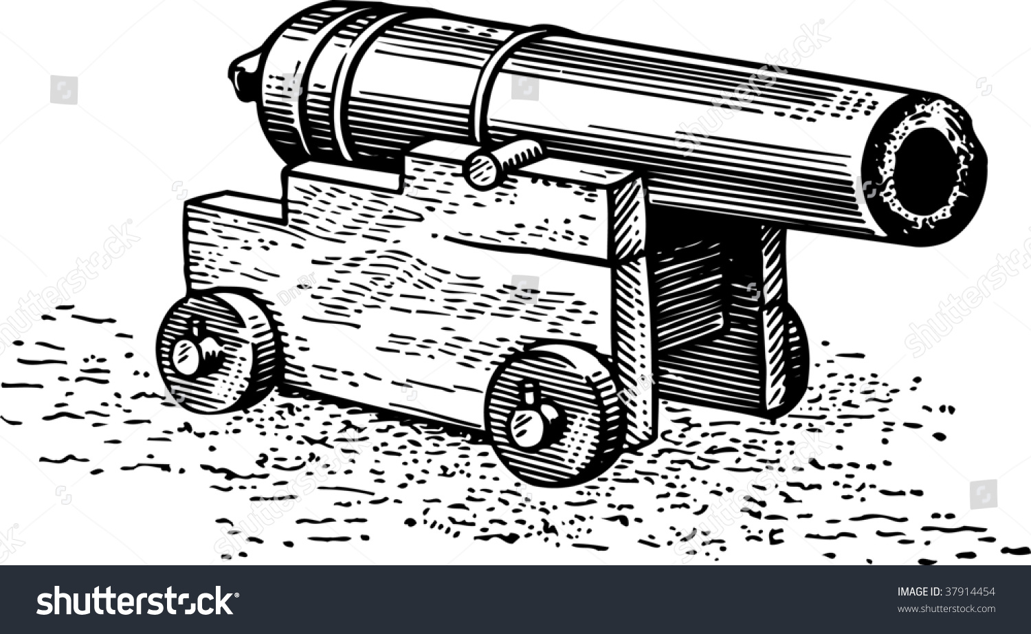 Cannon Stock Vector Illustration 37914454 : Shutterstock