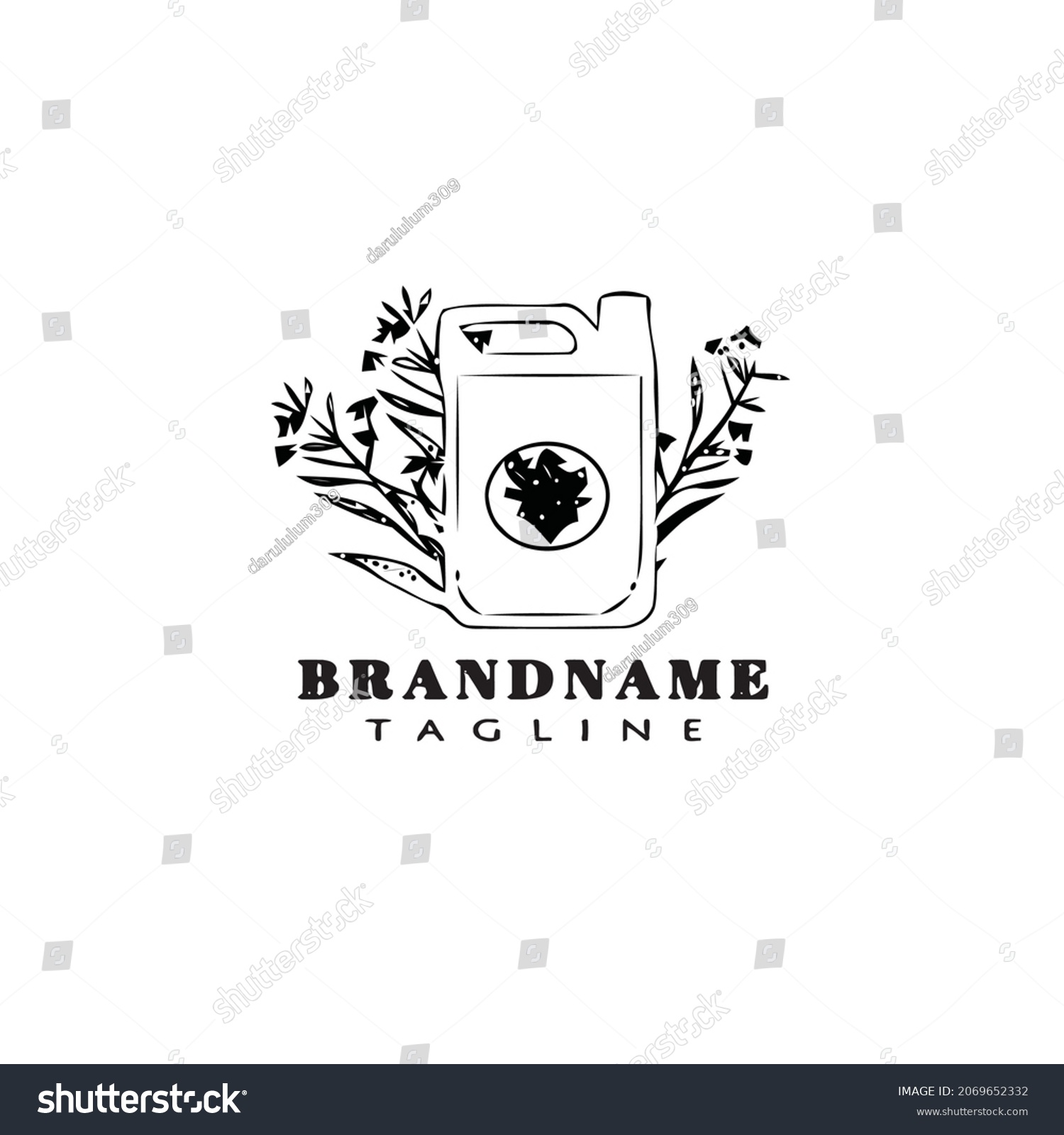 Canola Oil Logo Cartoon Icon Design Stock Vector Royalty Free 2069652332