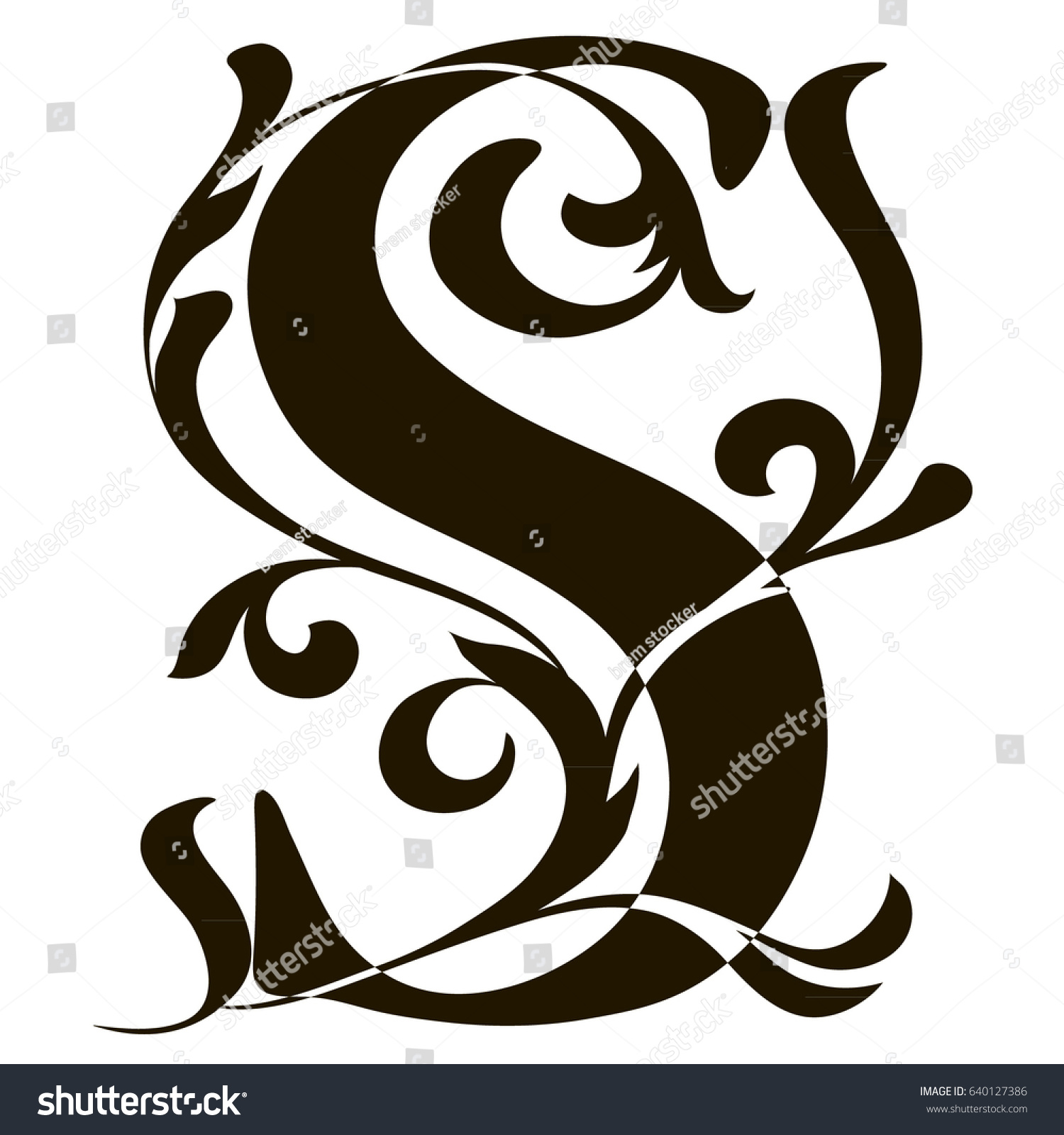 Ornate capital letters Images, Stock Photos & Vectors | Shutterstock