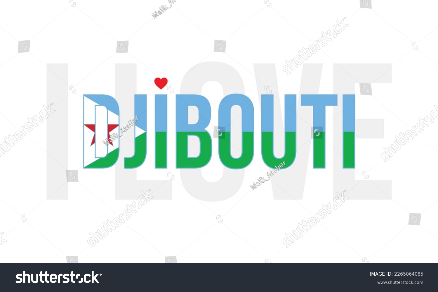 SVG of Capital of Republic of Djibouti, National Flag, I love Republic of Djibouti, I love Djibouti, Typographic, Typography, Vector, Corporate design, Djibouti Vector, star, Eps, Horn of Africa, East Africa svg