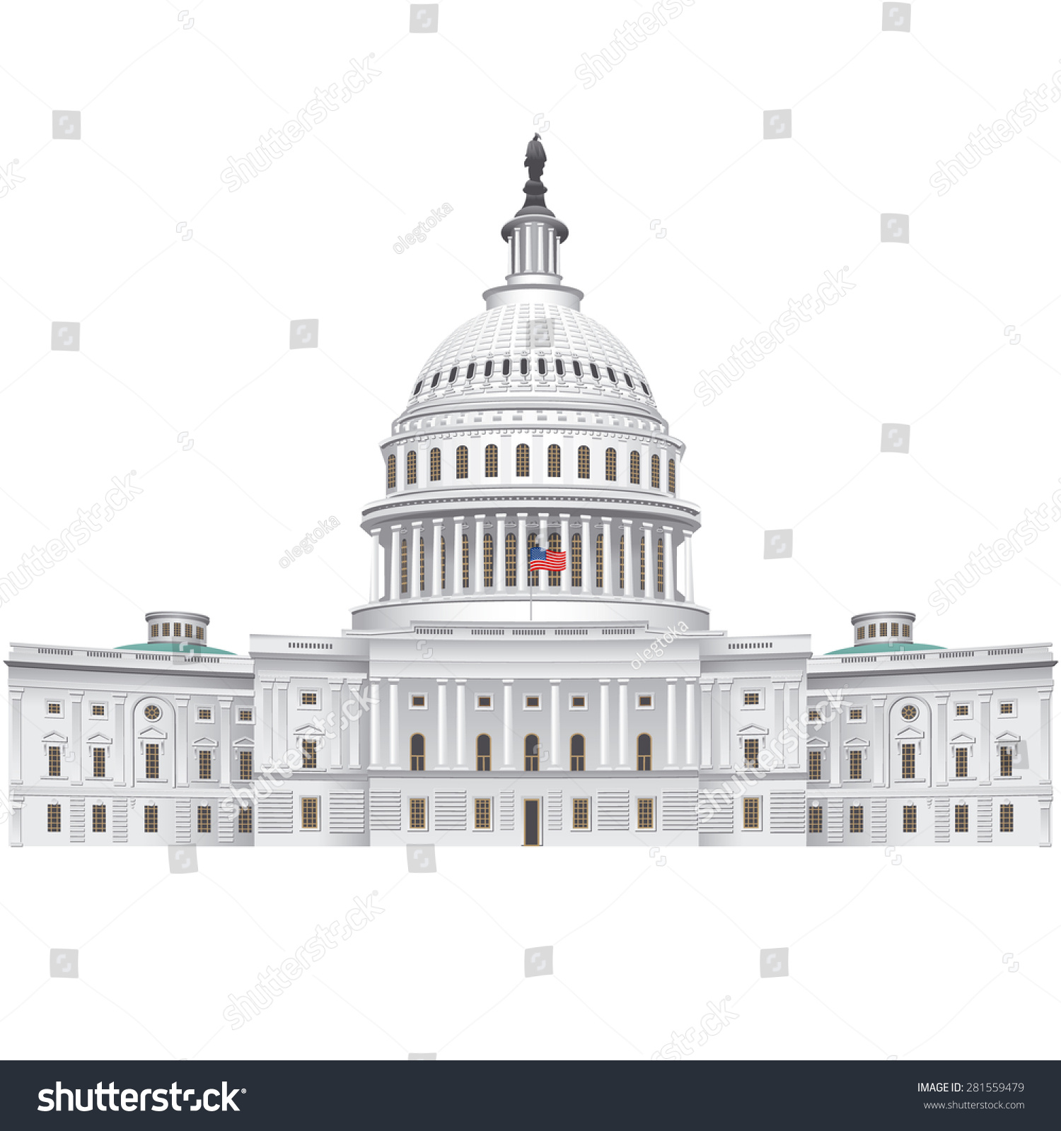 Capitol Building Stock Vector 281559479 : Shutterstock