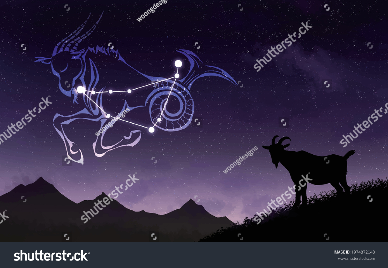 1,073 Capricornus zodiac Images, Stock Photos & Vectors | Shutterstock