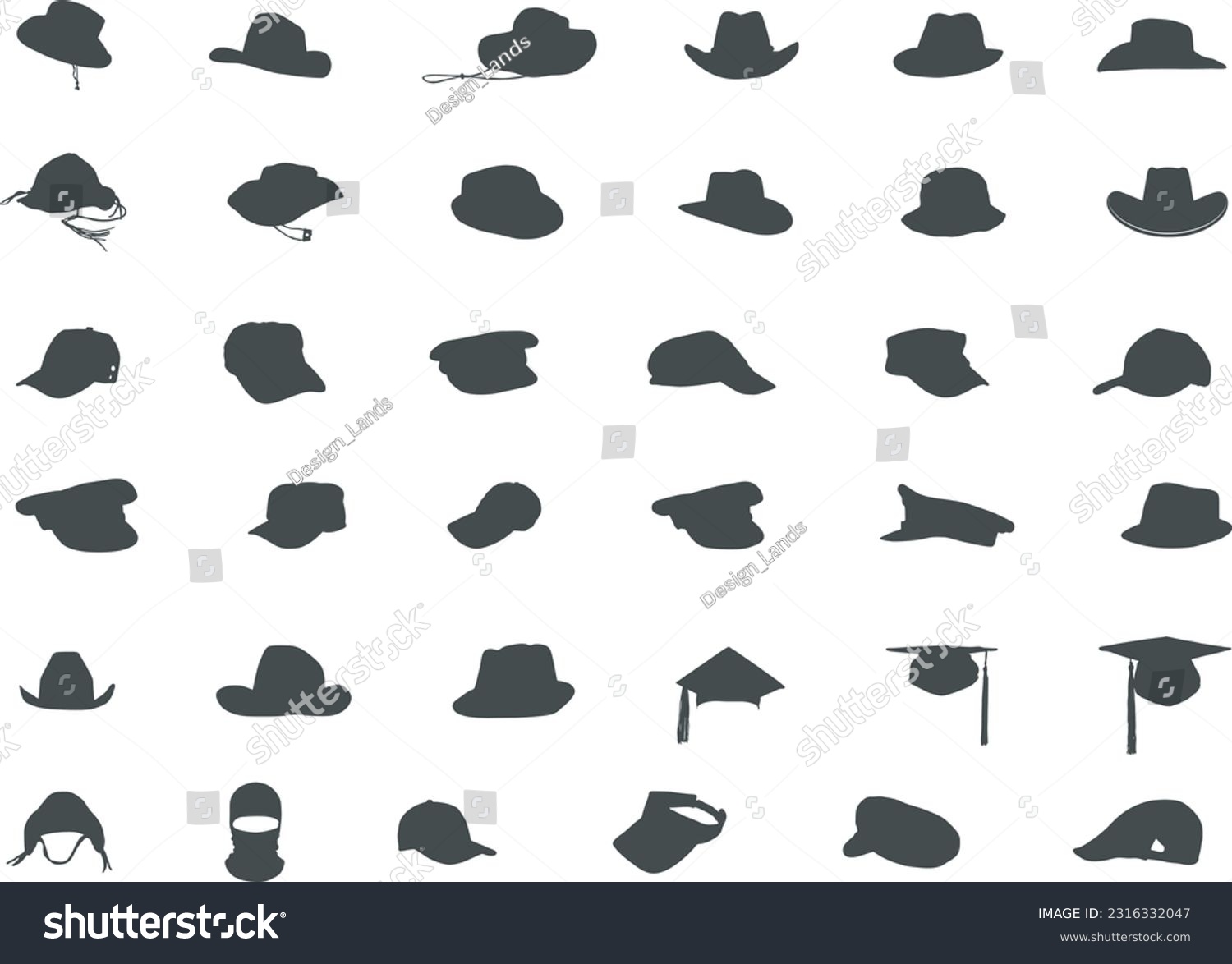 SVG of Caps and hats silhouette, Caps and hats SVG, Caps and hats clip art, Caps vector  svg