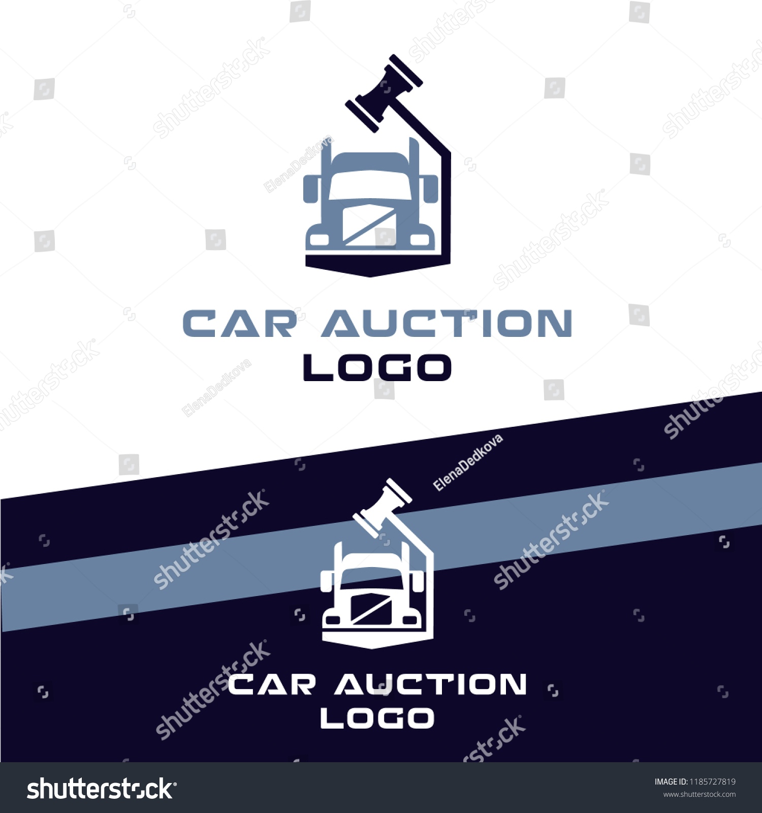 Car Auction Logo Stock Vector (Royalty Free) 1185727819