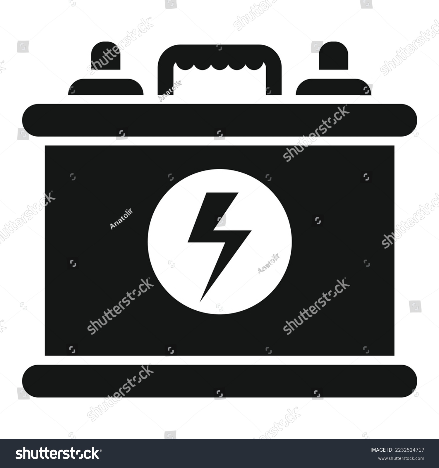SVG of Car battery icon simple vector. Electric auto. Energy power svg