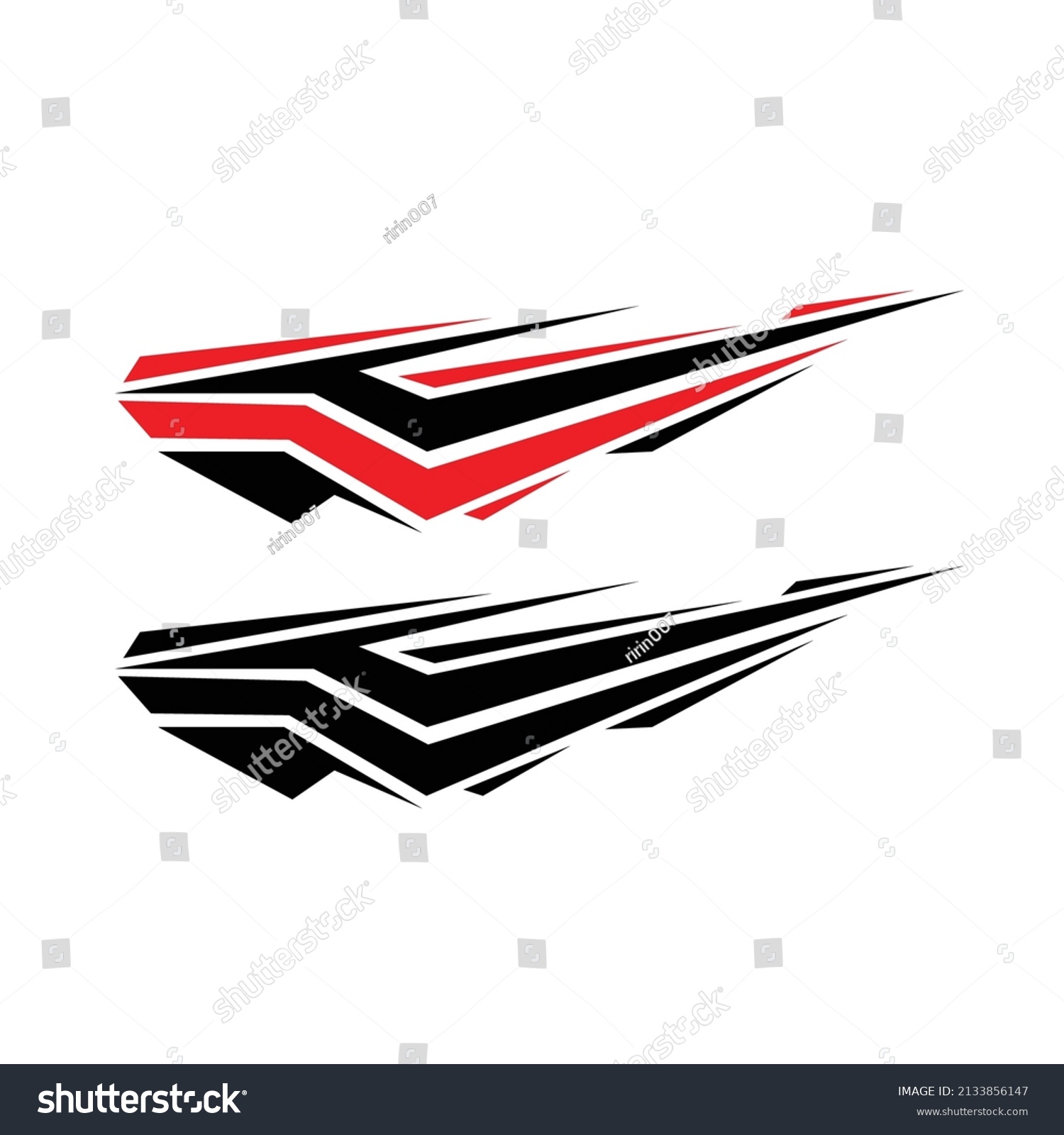 Car Body Template Sticker Vector Sticker Stock Vector (Royalty Free ...