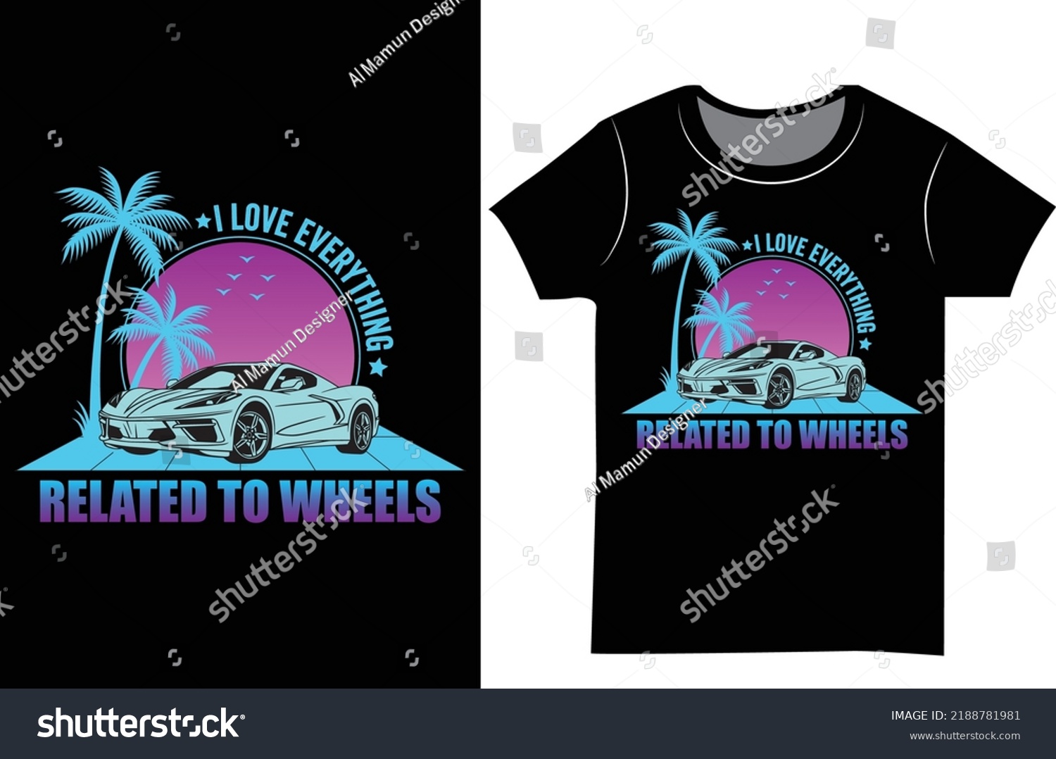 SVG of Car custom t shirt design. Classic car t-shirt design. svg