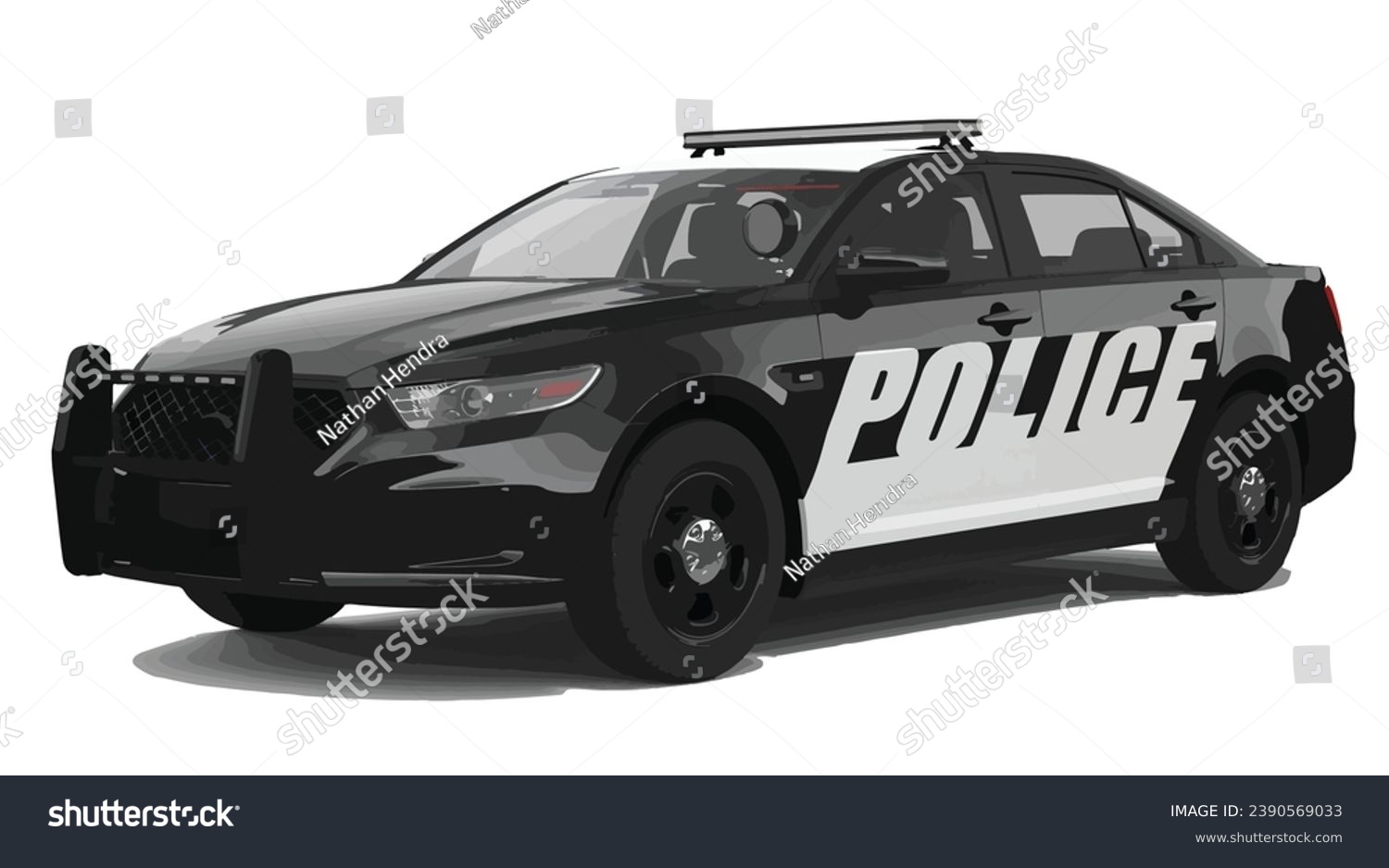SVG of car decal design modern art template livery wrap police law patrol cop city urban background vector template element racing SUV sedan tyre modern concept black white vector modern template isolated svg