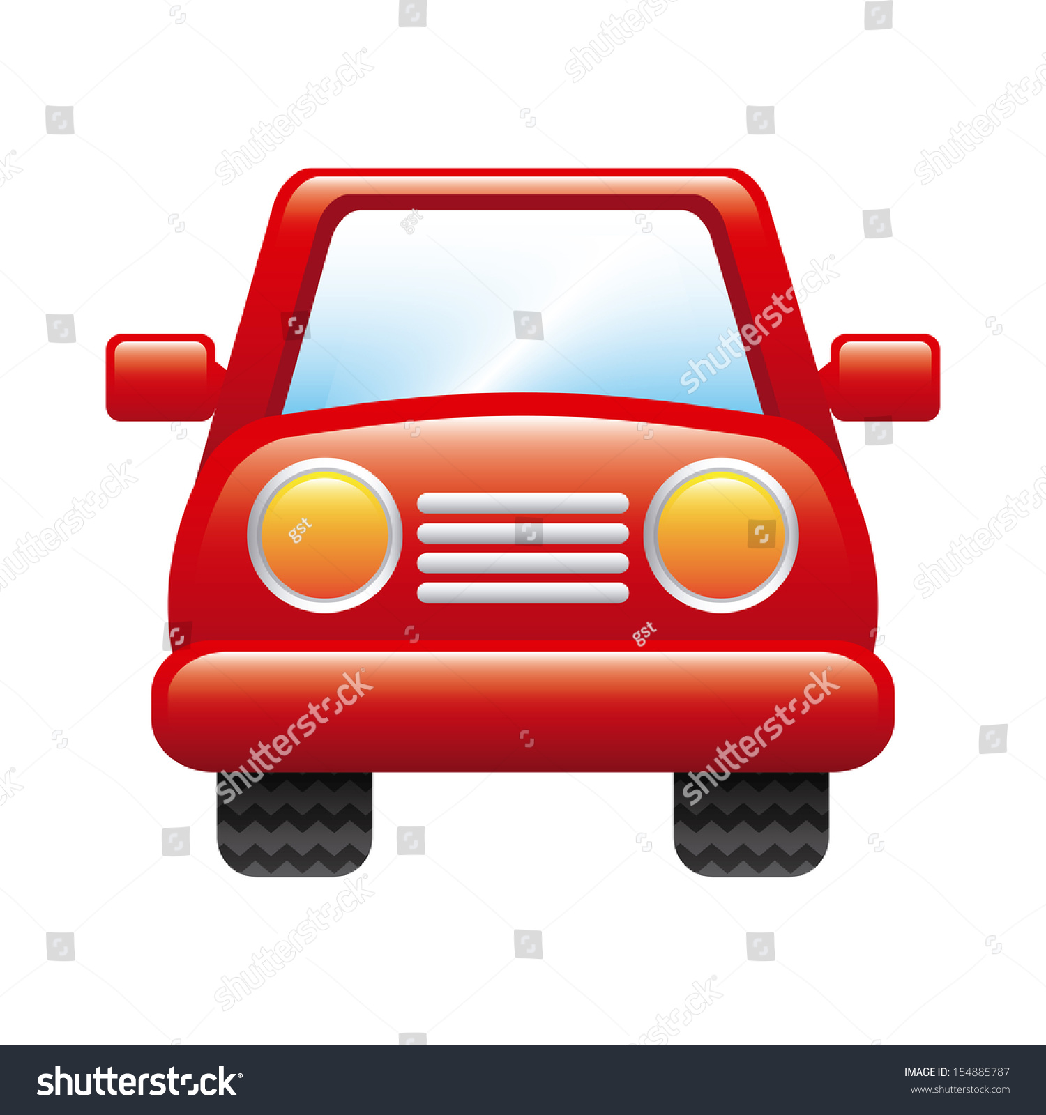 Car Design Over White Background Vector Illustration - 154885787 