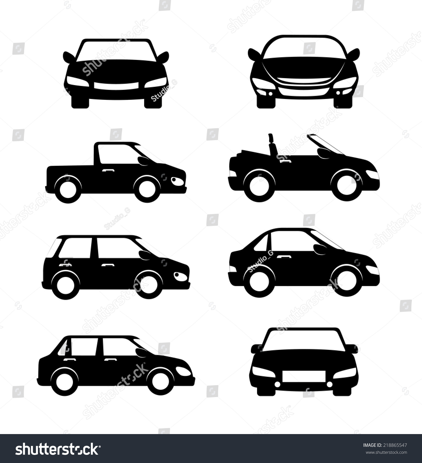 Car Design Over White Background, Vector Illustration - 218865547 ...