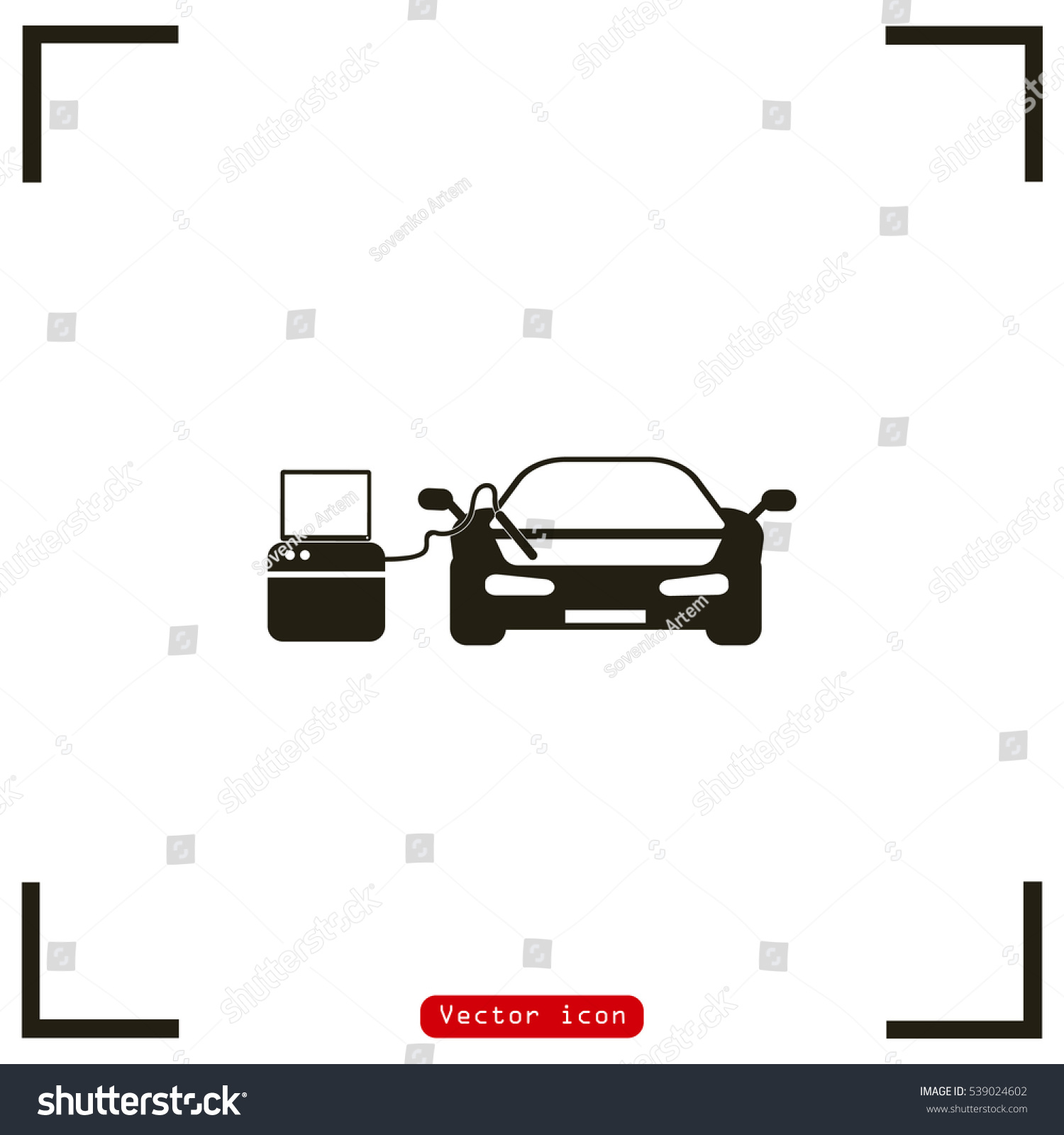 Car Diagnostics Icon Stock Vector 539024602 - Shutterstock