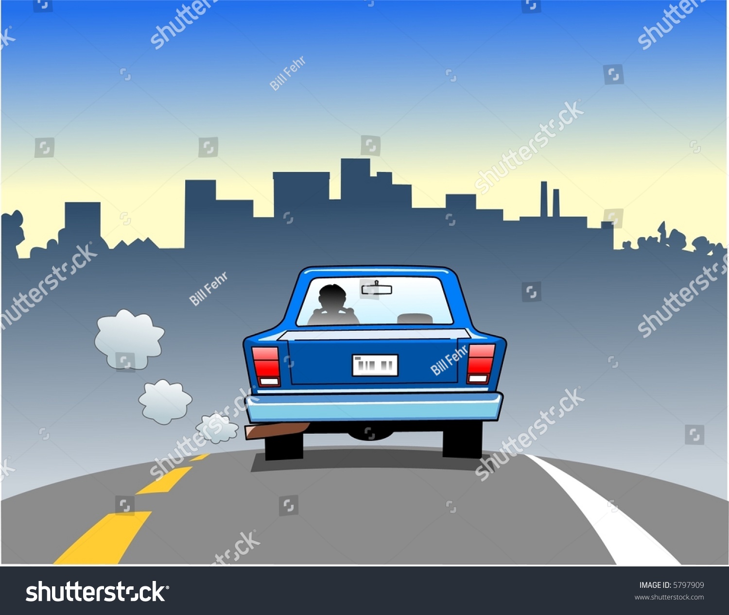 clipart car driving on road - photo #20