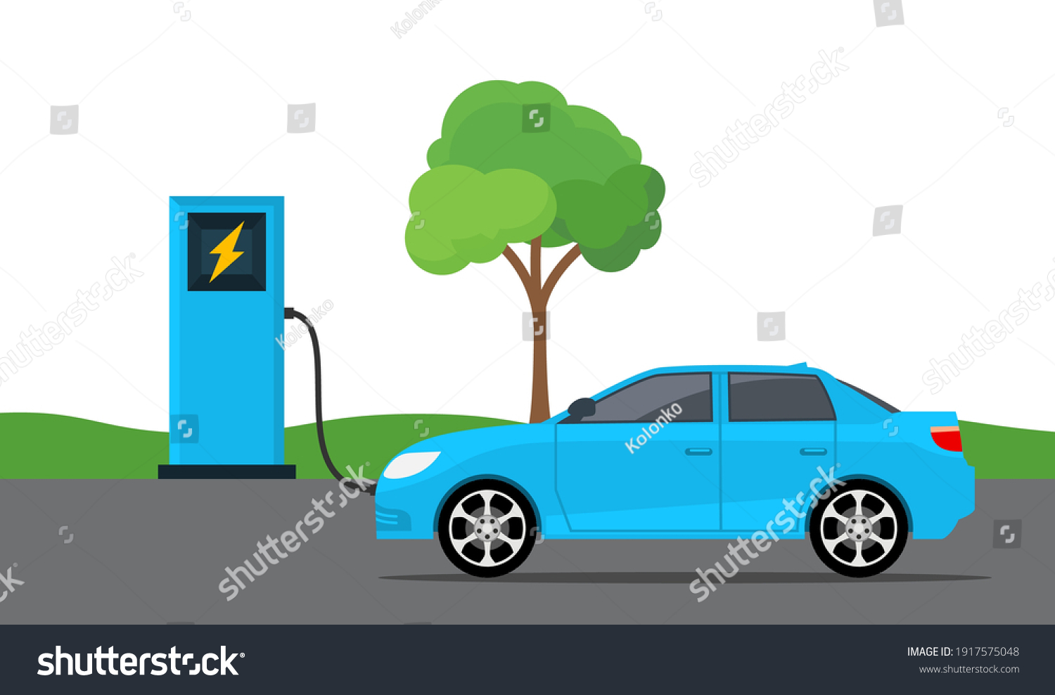 40304 Electric Car Charging Stock Vectors Images And Vector Art Shutterstock