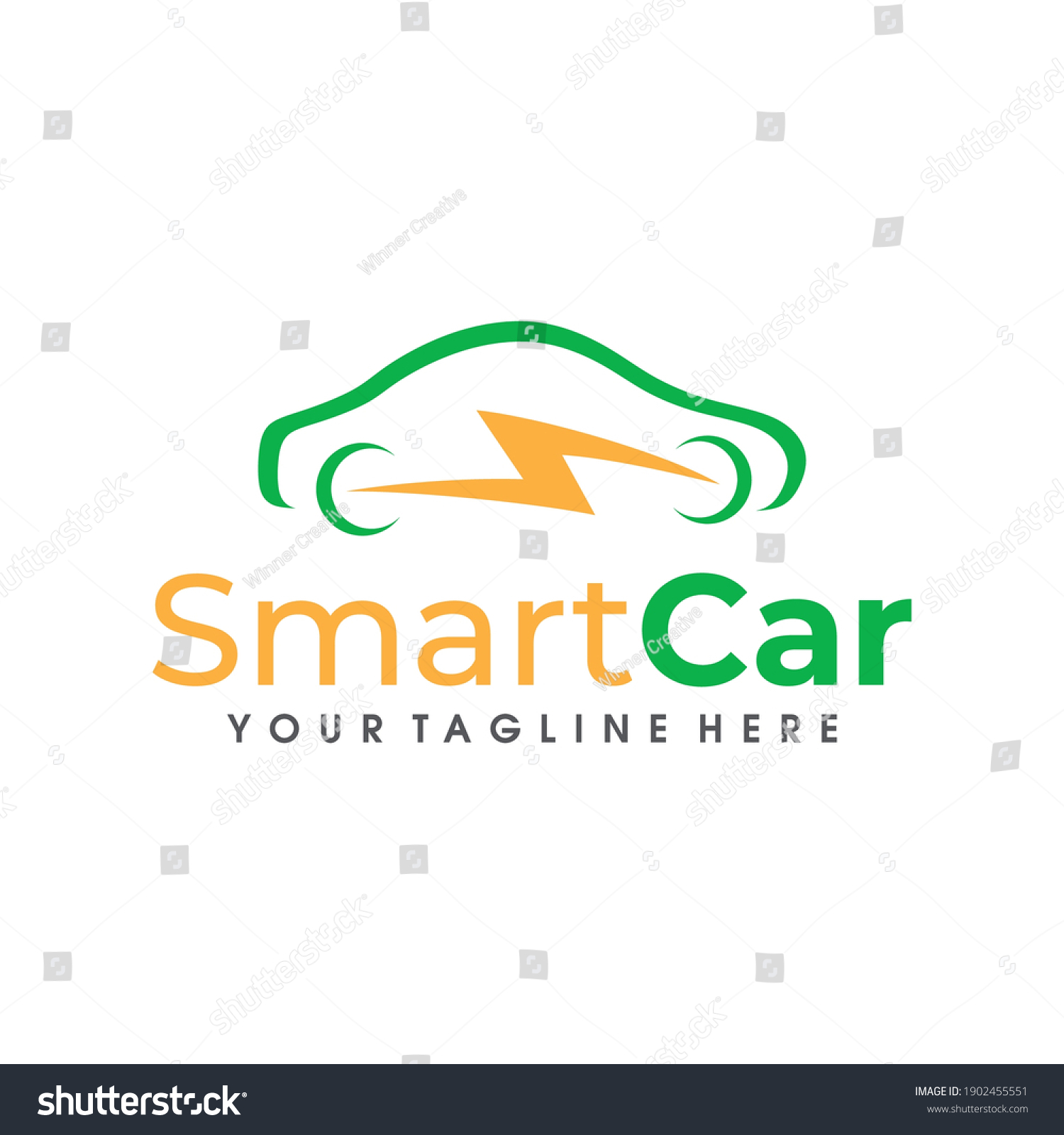 Car Electric Logo Design Vector Stock Vector (Royalty Free) 1902455551 ...