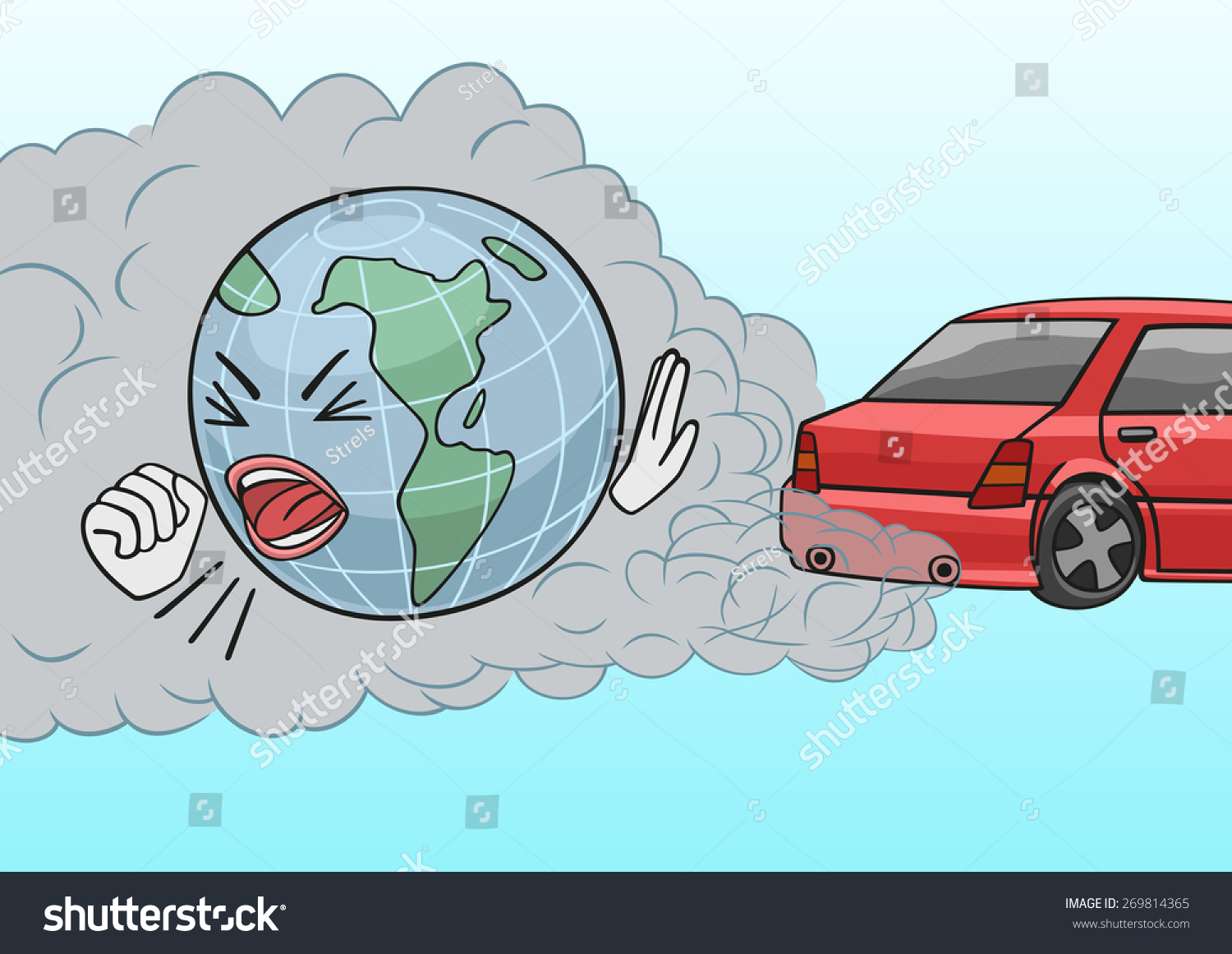 Car Exhaust Stock Vector 269814365 - Shutterstock