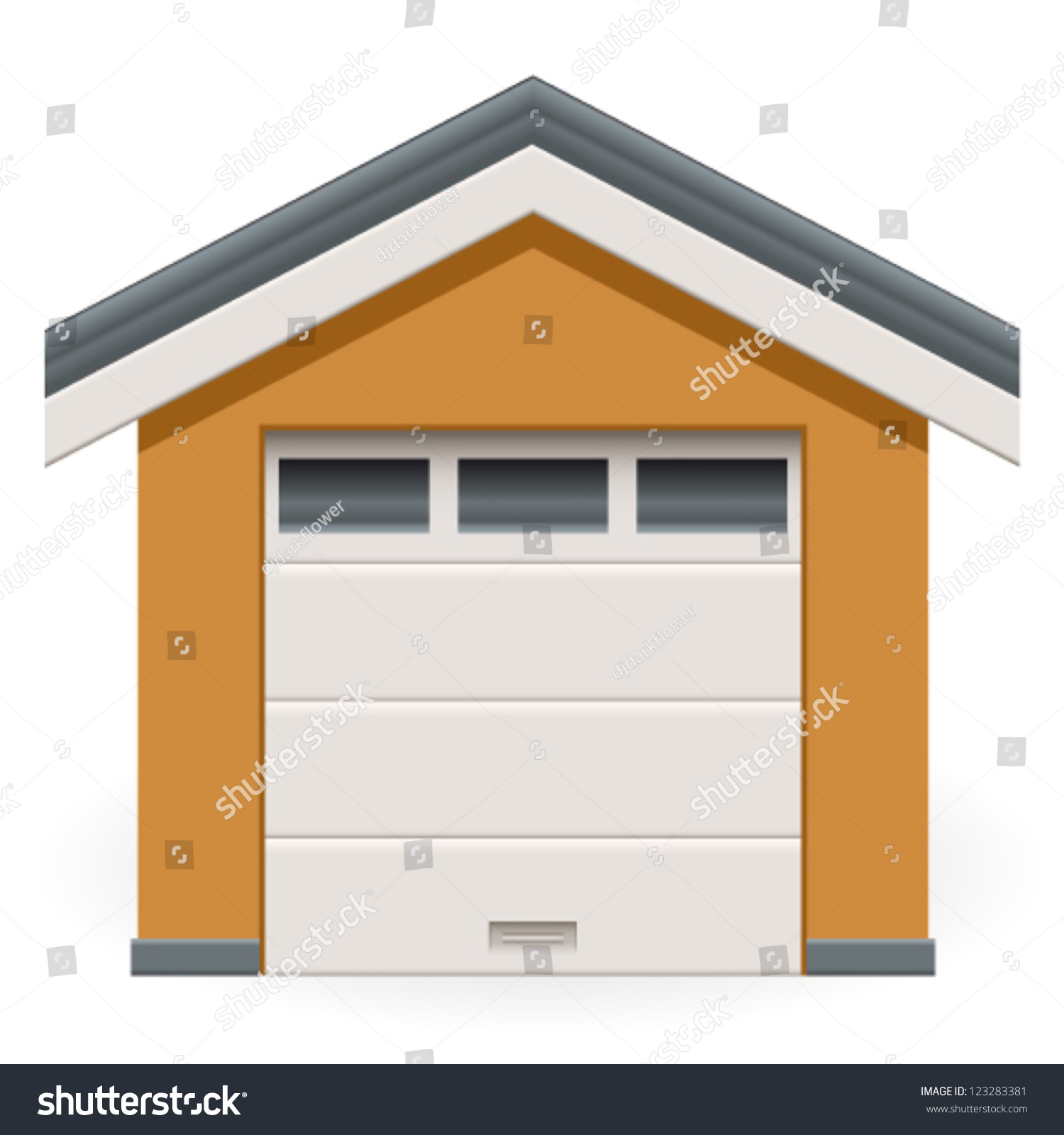 Car Garage Stock Vector (Royalty Free) 123283381