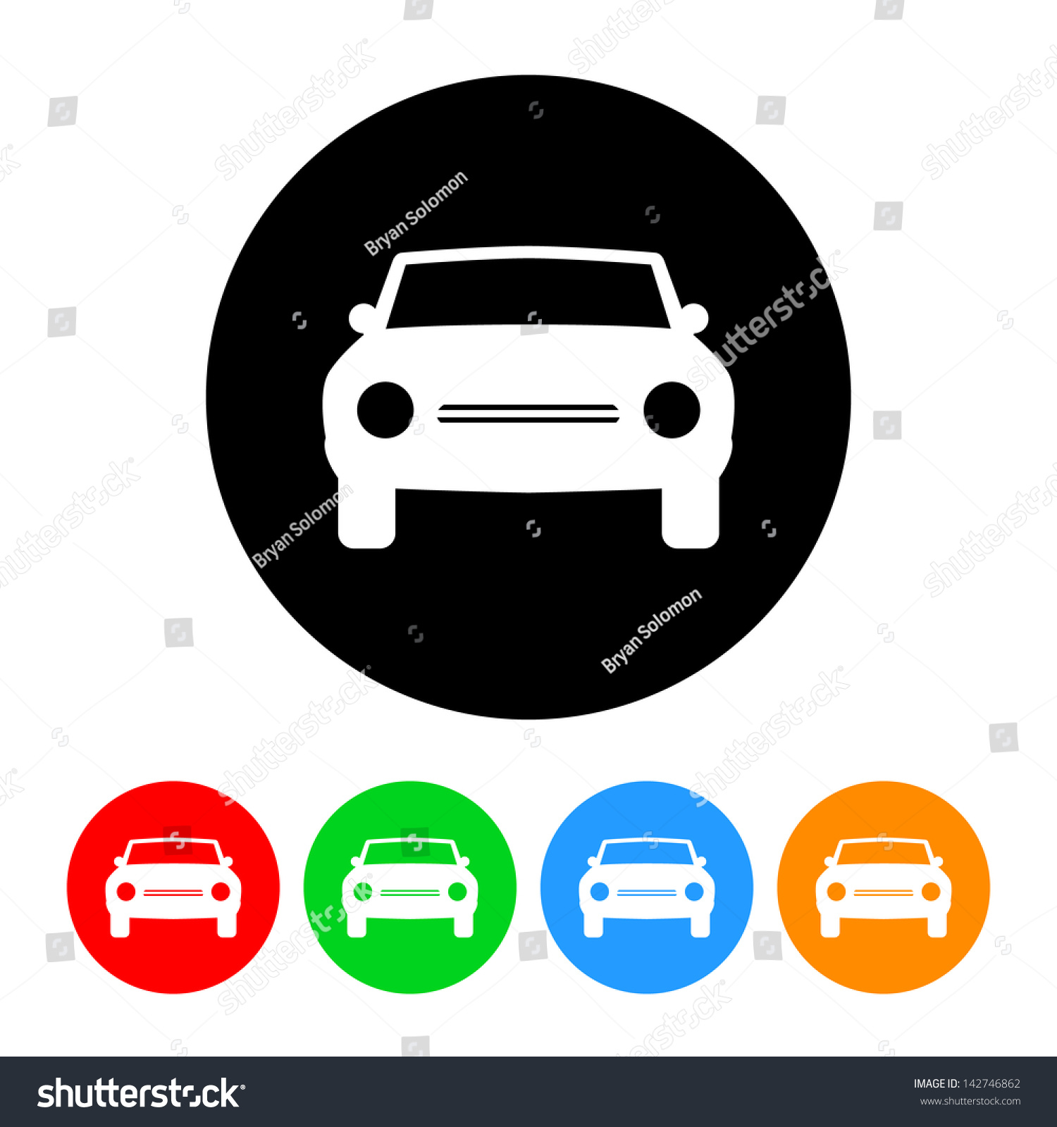 Car Icon Stock Vector 142746862 - Shutterstock