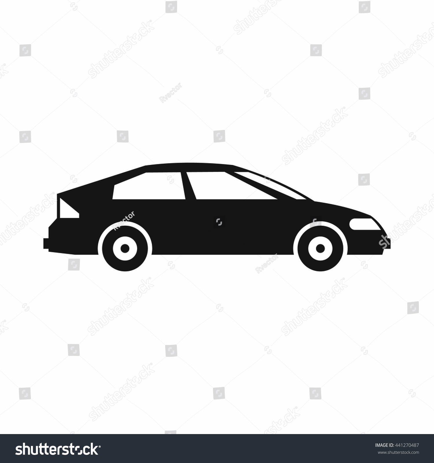 Car Icon Simple Style Isolated On Stock Vector 441270487 - Shutterstock