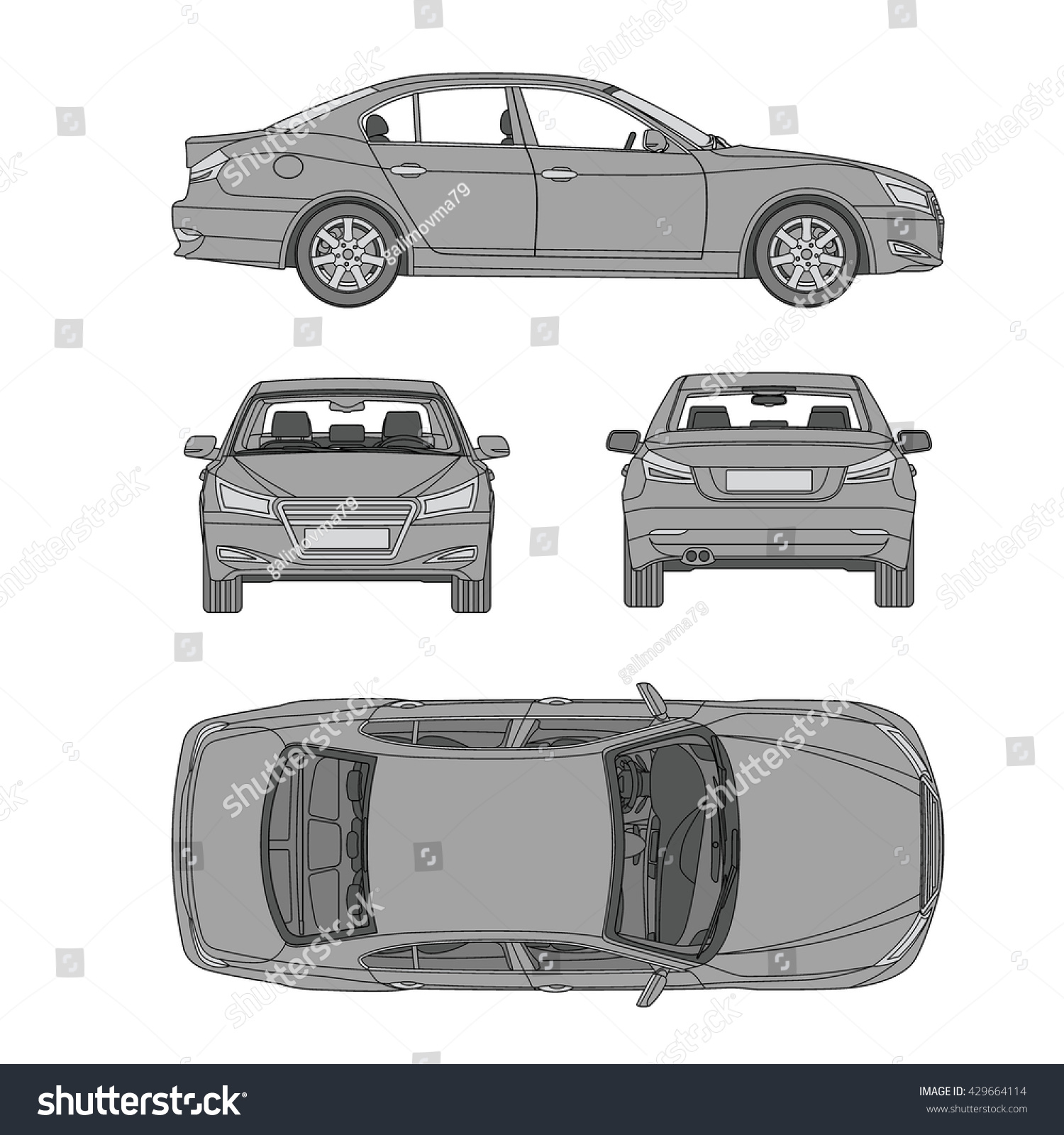 Car Line Draw Insurance Rent Damage Stock Vector (Royalty Free Regarding Truck Condition Report Template