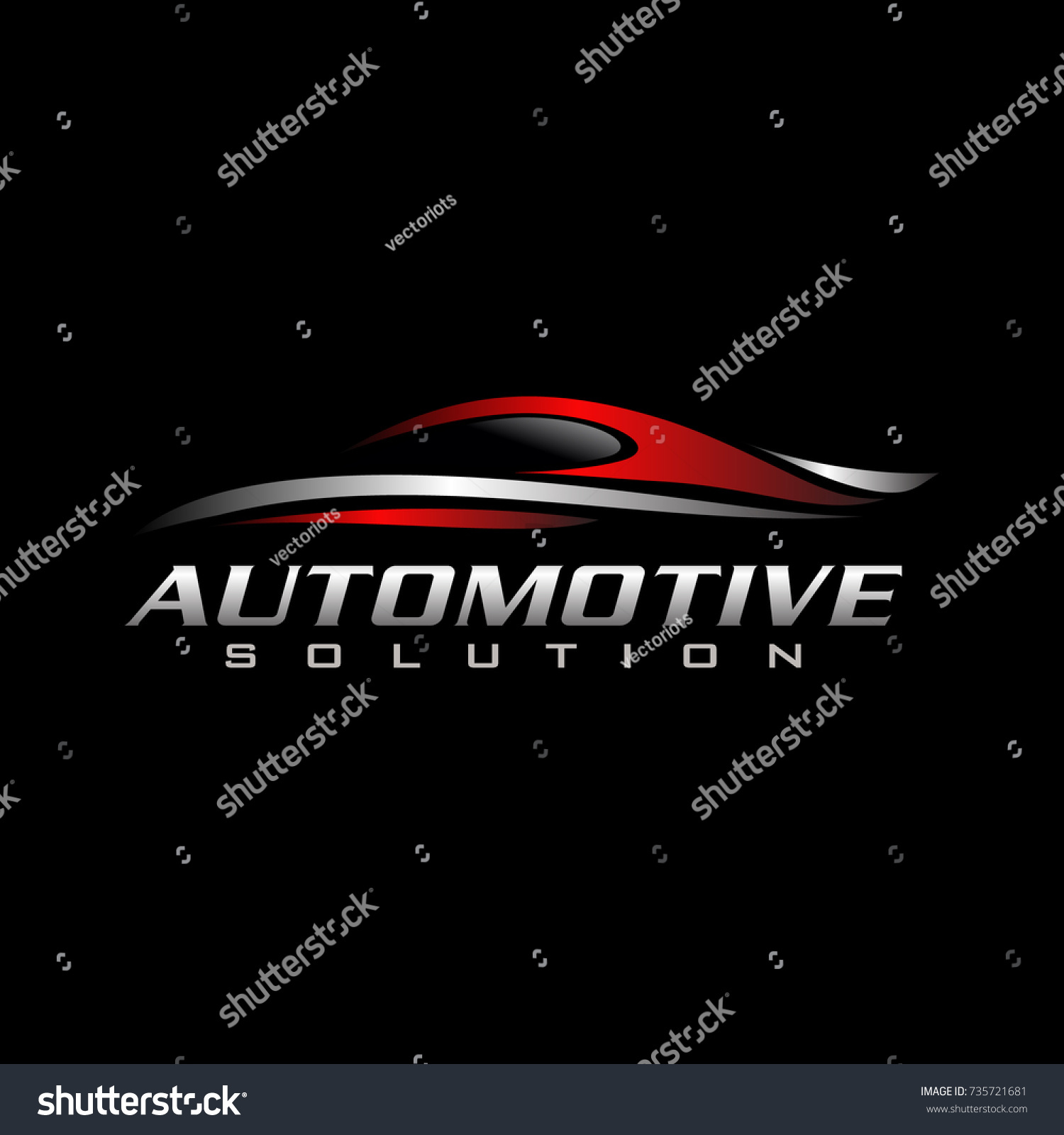 SVG of Car logo in simple line graphic design template vector svg