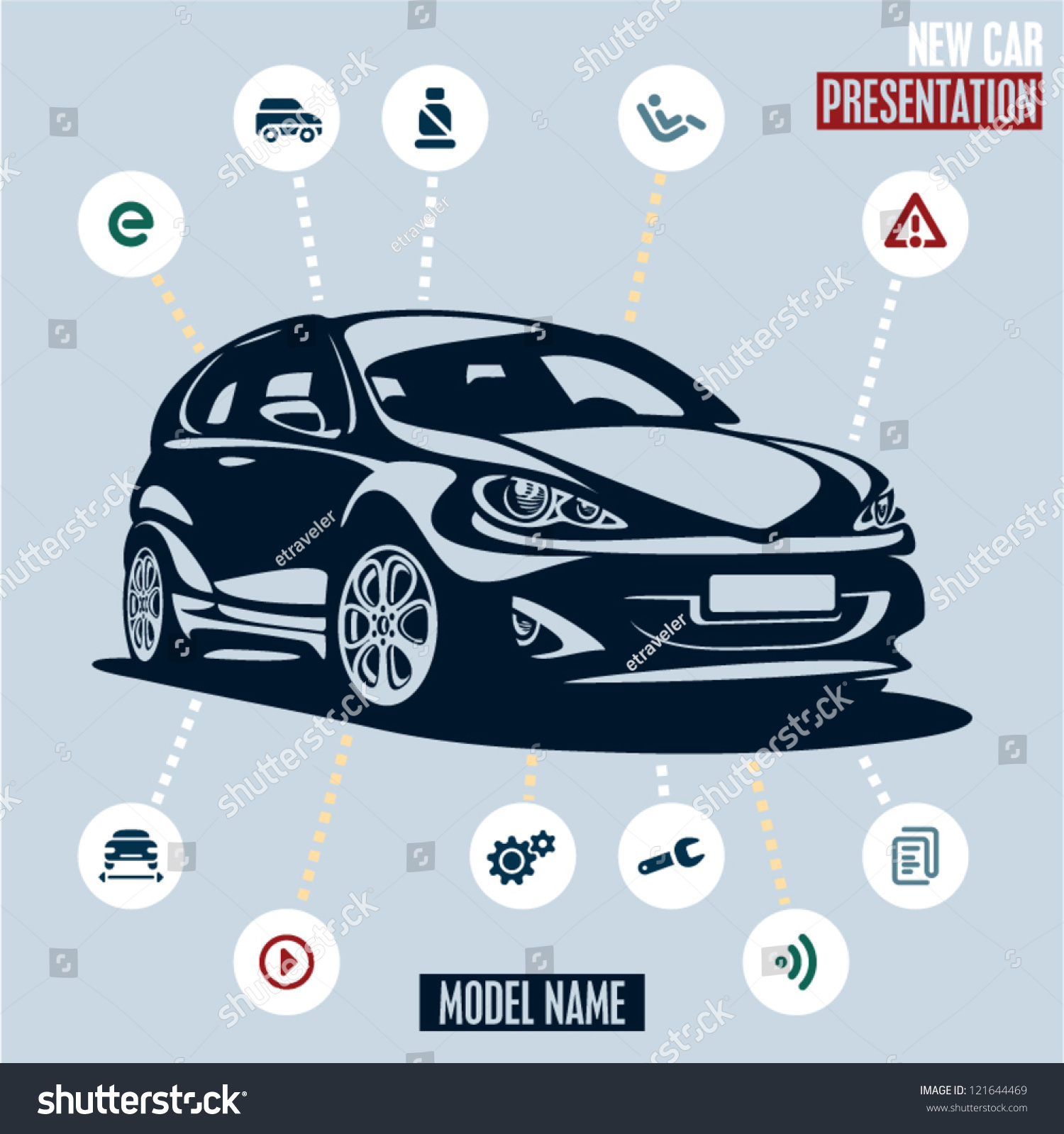 SVG of Car presentation. Main car icons set. svg