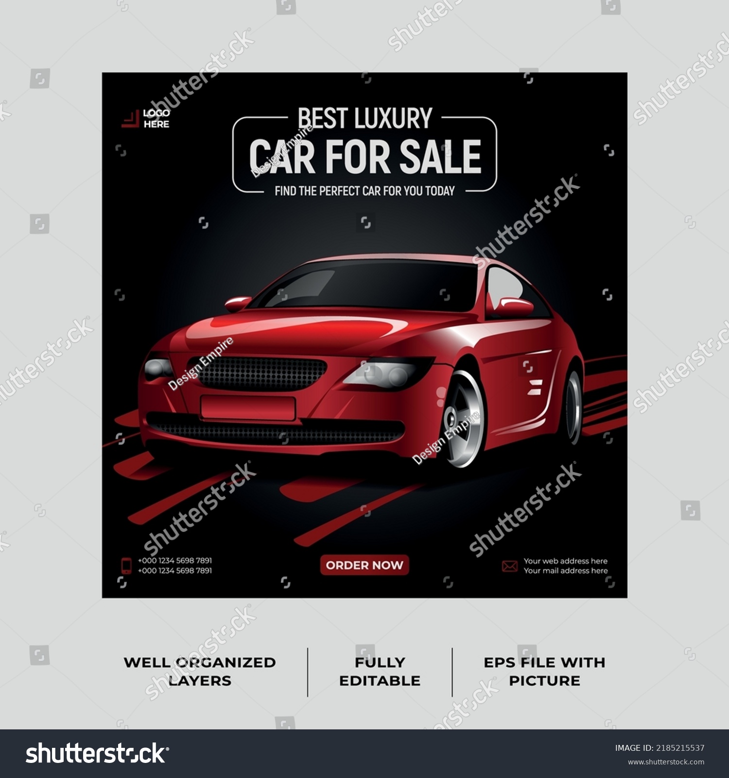 SVG of Car sale promotion social media post, Car ads, Car banner design template. svg