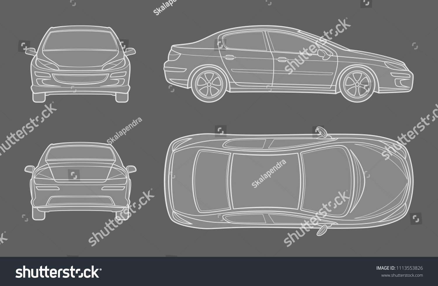 1,759 Car Sketch Front View Images, Stock Photos & Vectors 