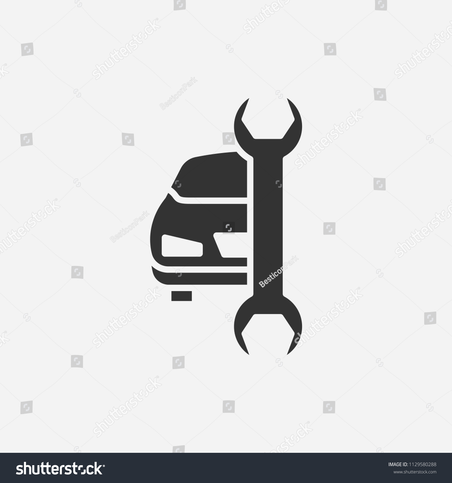 Car Service Icon Illustrationvector Servicing Sign Stock Vector