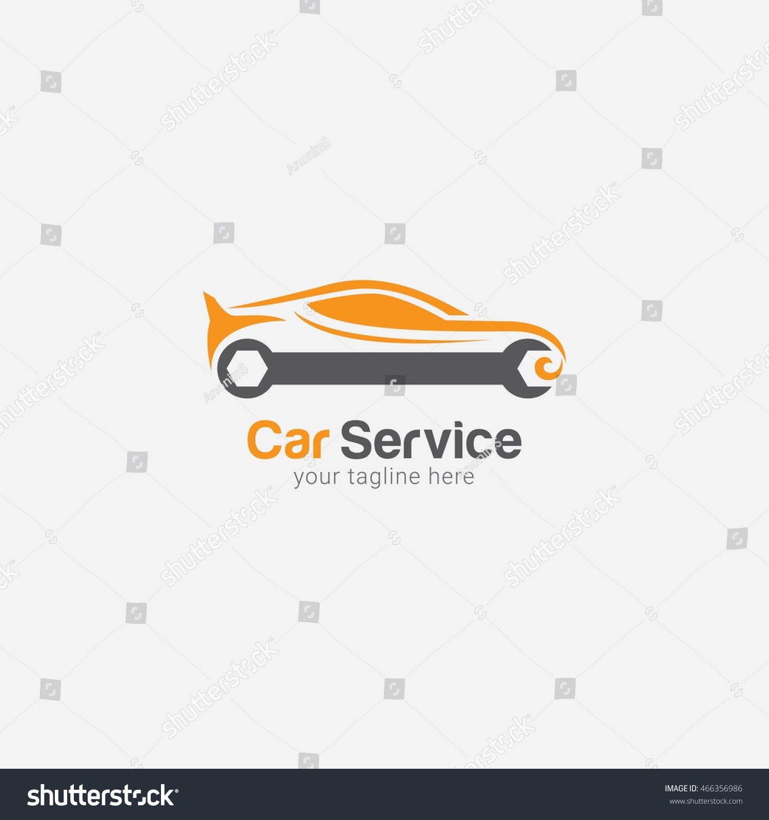 Car Service Logo Design Template Vector Stock Vector 466356986 