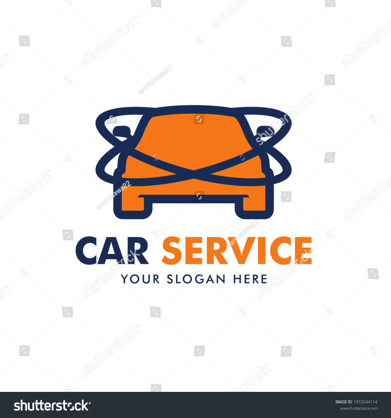 Car Service Logo Design Vector Stock Vector (Royalty Free) 1072544114