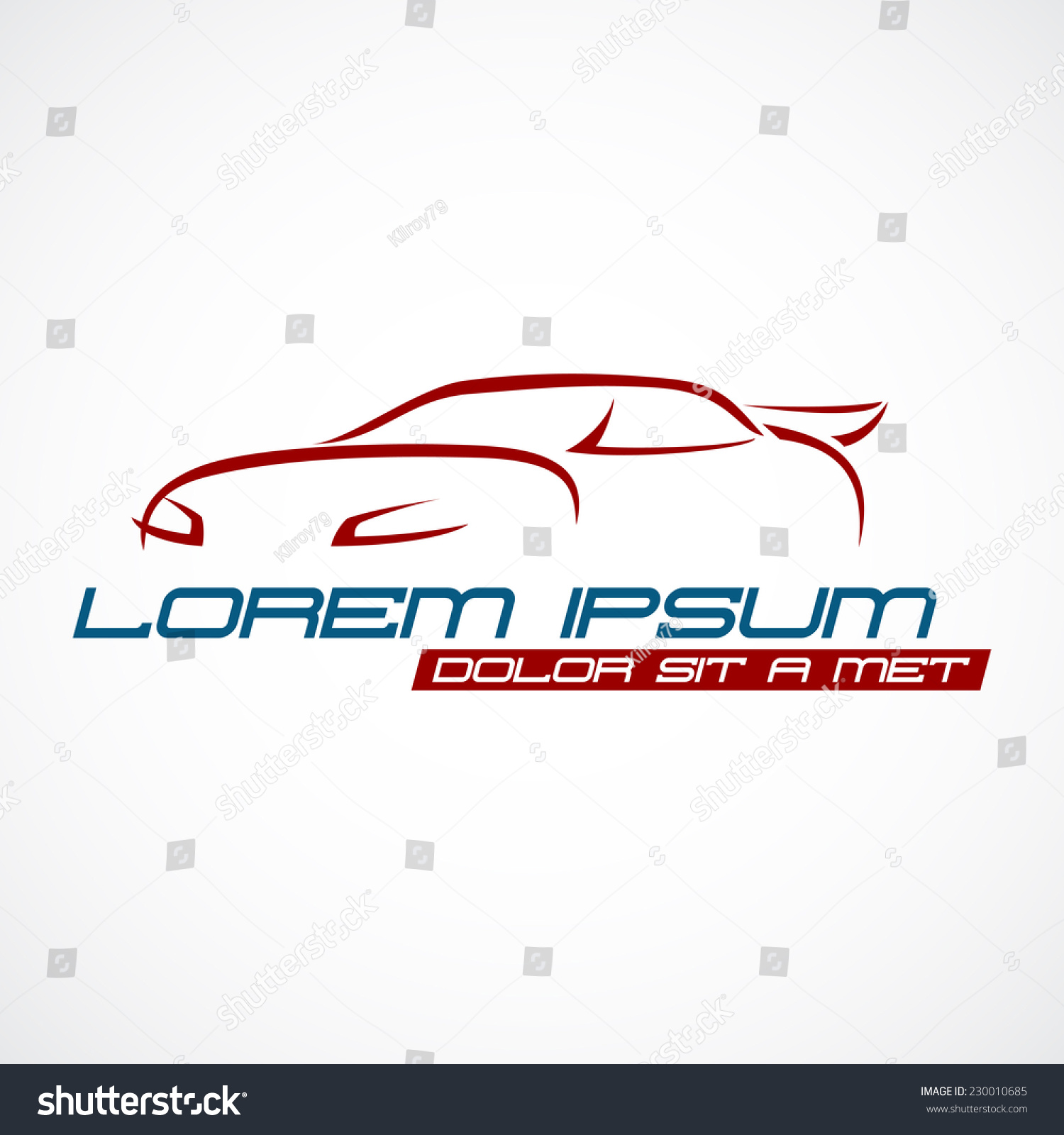 Car Silhouette Logo Stock Vector Illustration 230010685 : Shutterstock