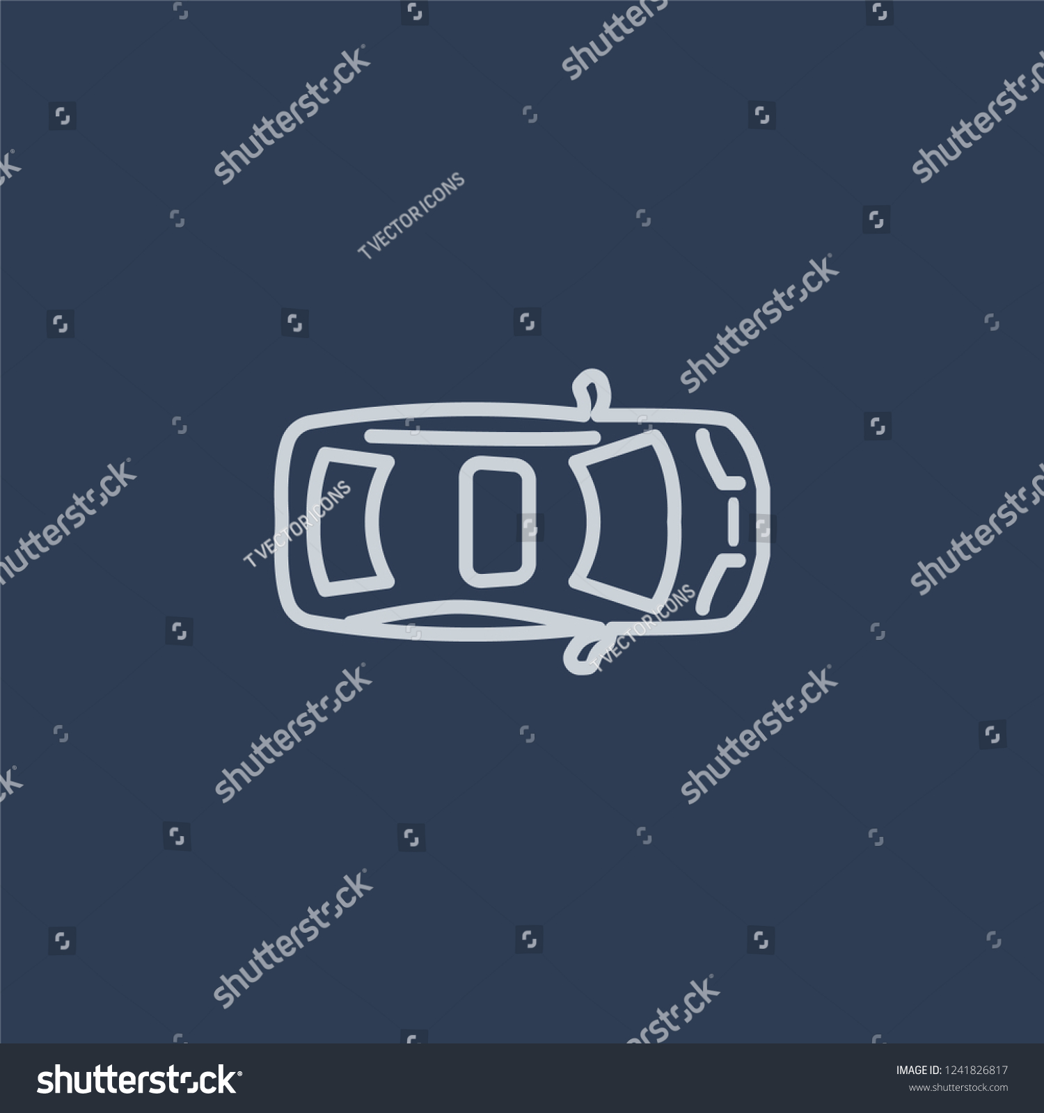 Car Sunroof Sunshine Roof Icon Car Stock Vector (Royalty Free ...