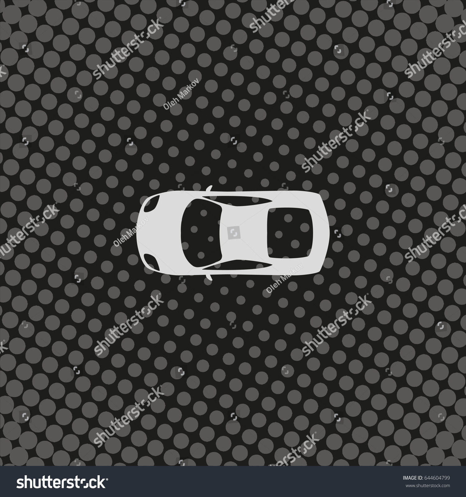 Car Top View Icon Stock Vector (Royalty Free) 644604799 | Shutterstock