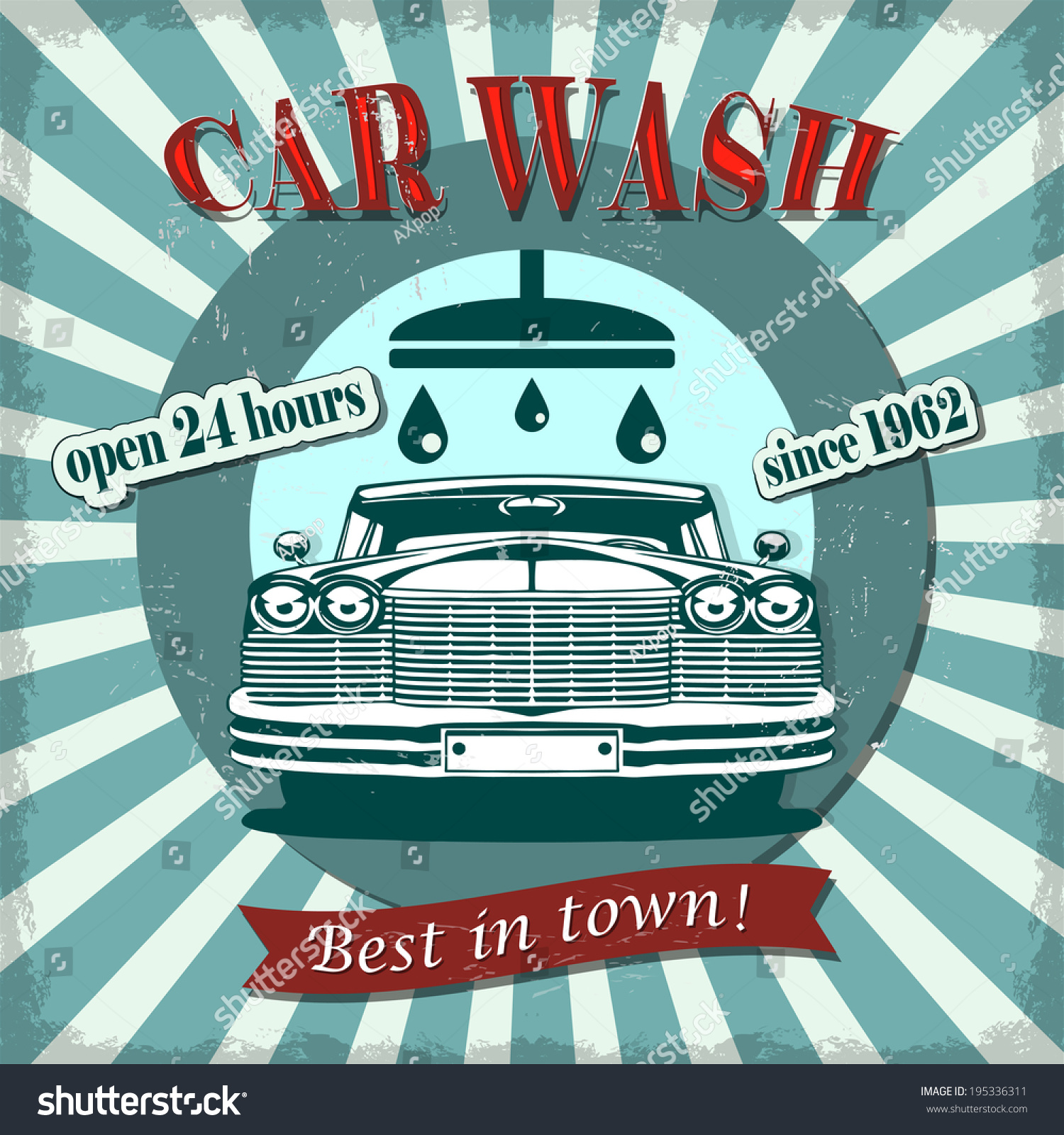 Mesmerizing Car Wash Retro Wallpaper Concept Mesmerizing Car Wash Retro Wallpaper Concept