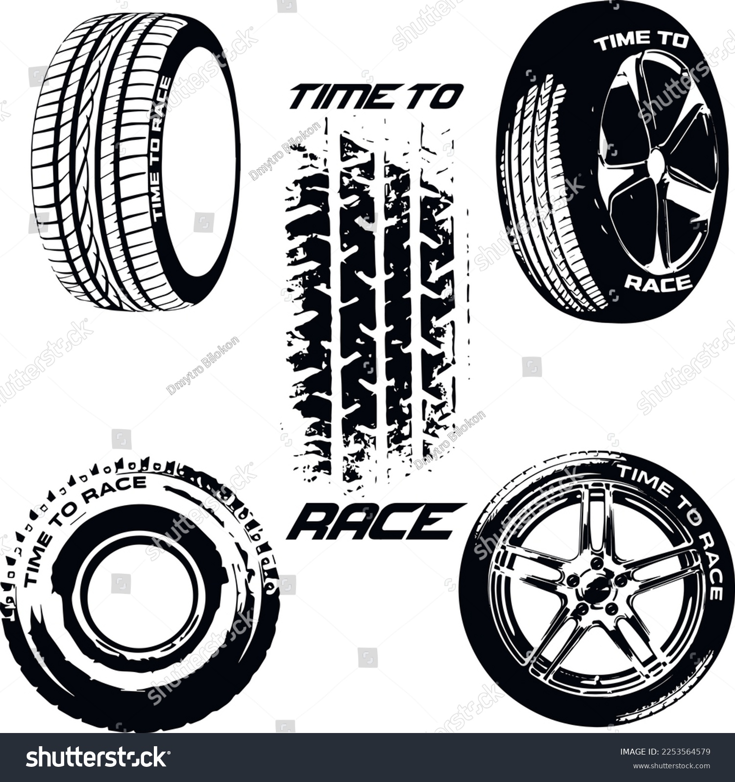 SVG of Car wheels time to race, SVG Vector Design	 svg