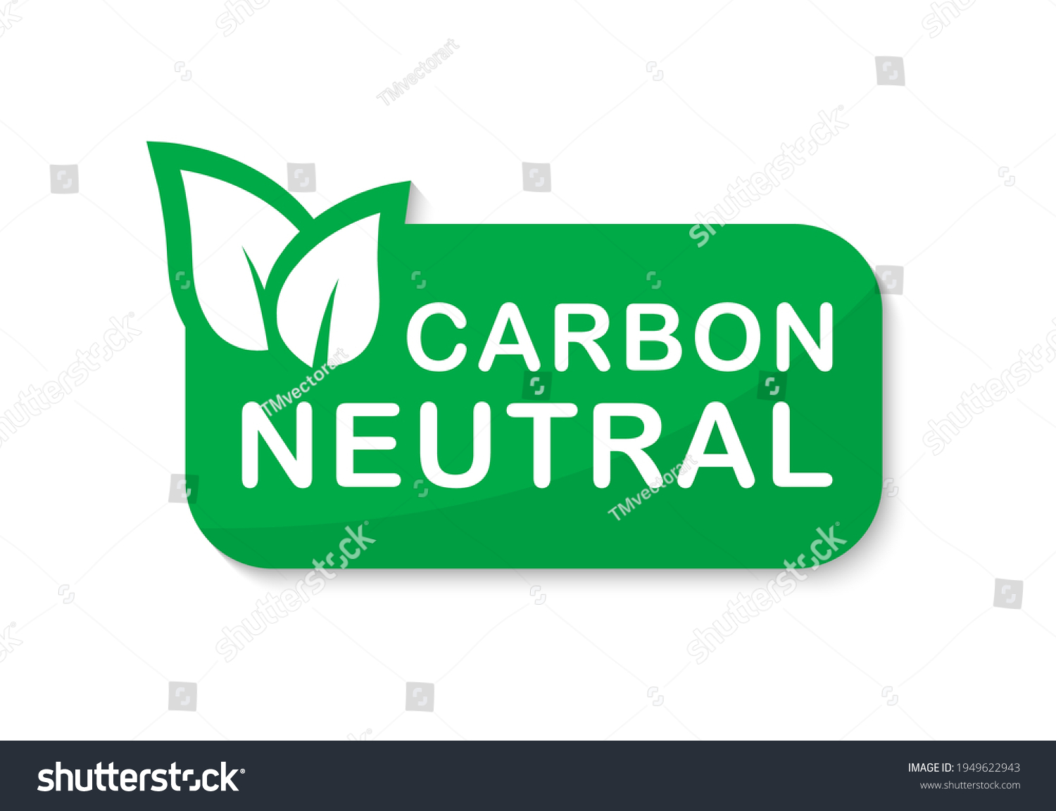 SVG of Carbon neutral logo. CO2 free green sign. Ecology no pollution label. Vector illustration. svg