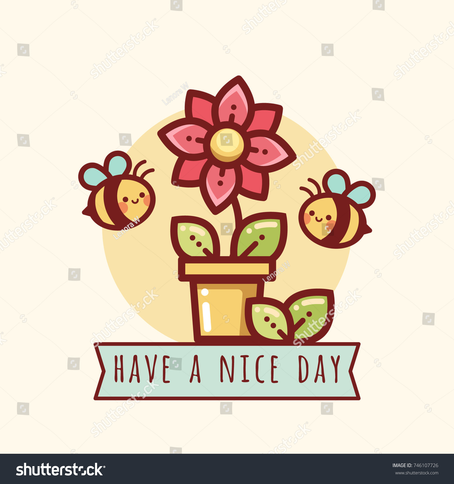 Card Have Nice Day Stock Vector Royalty Free