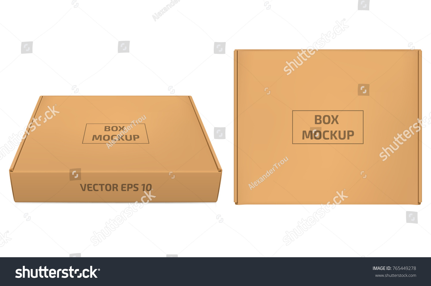 Cardboard Box Vector Illustration Brown Box Stock Vector Royalty Free