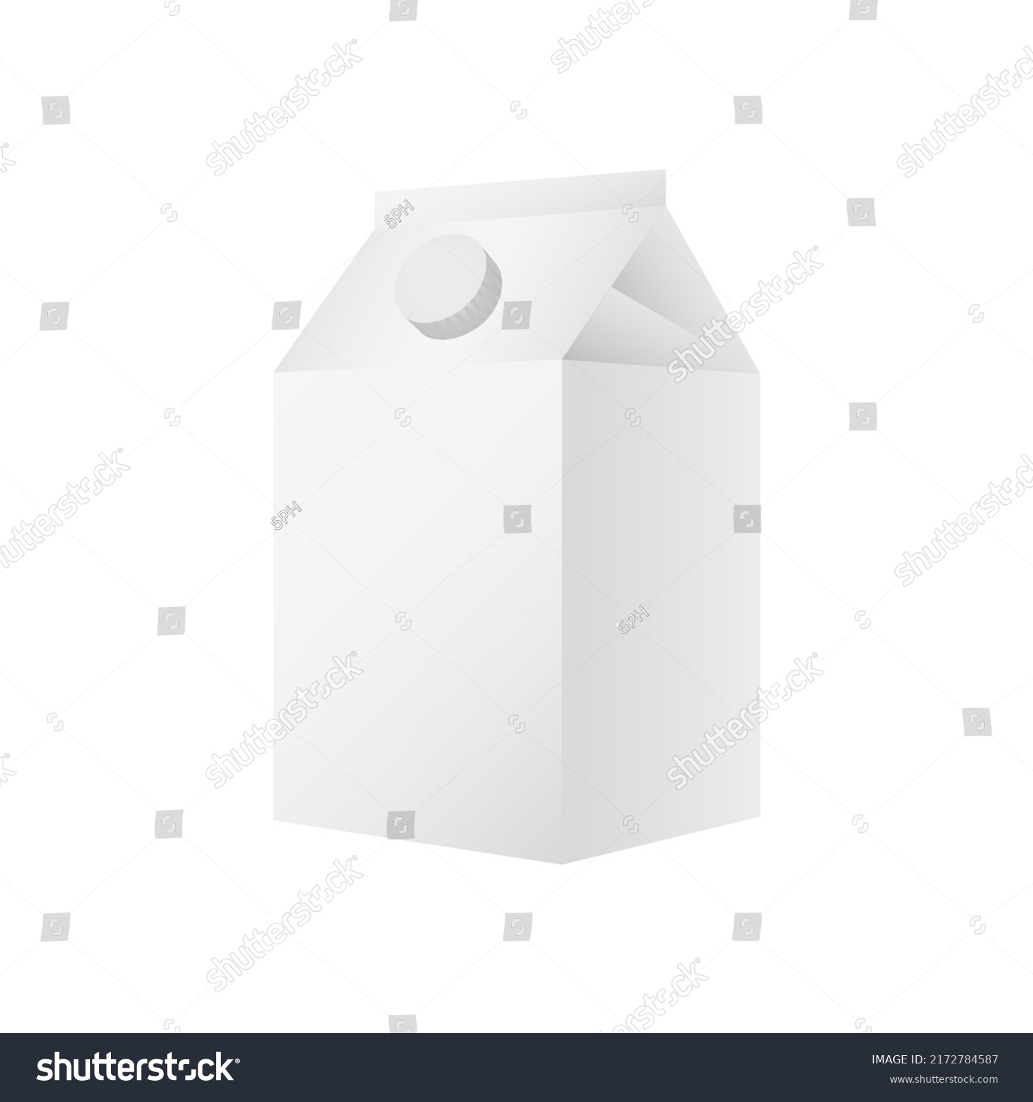 Cardboard Rectangular Small Box Maquette Packaging Stock Vector ...