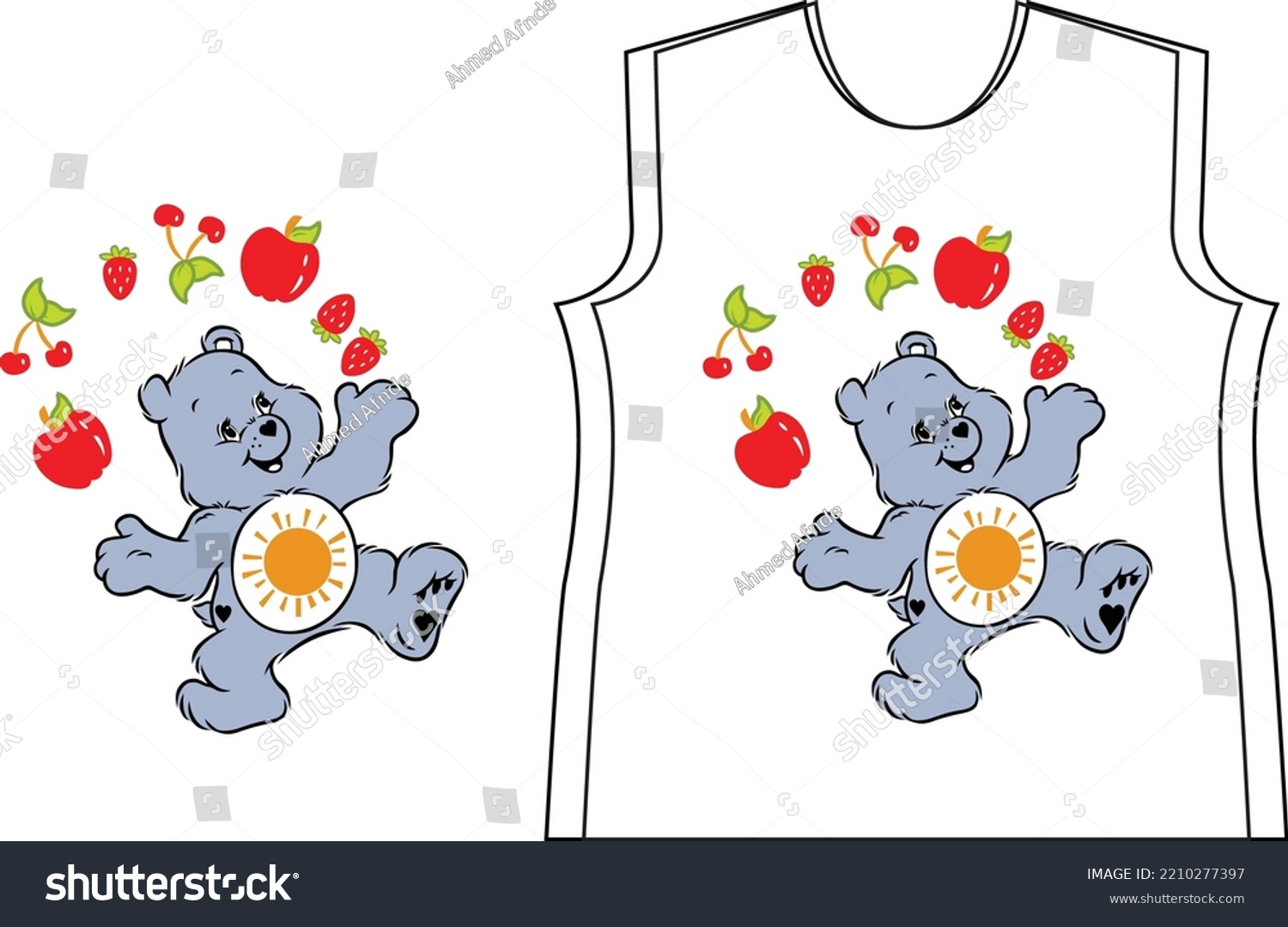 SVG of Care Bears: Cheer Bear Juggling Fruit Care bear party, Bear pictures, Care bear svg
