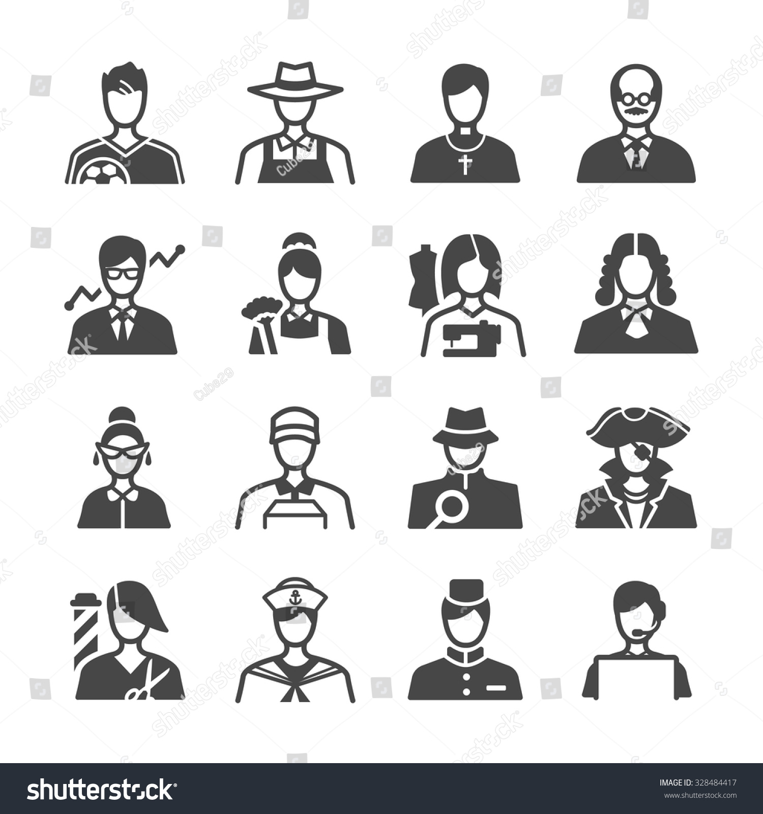 Icon Set Icon Stock Vector