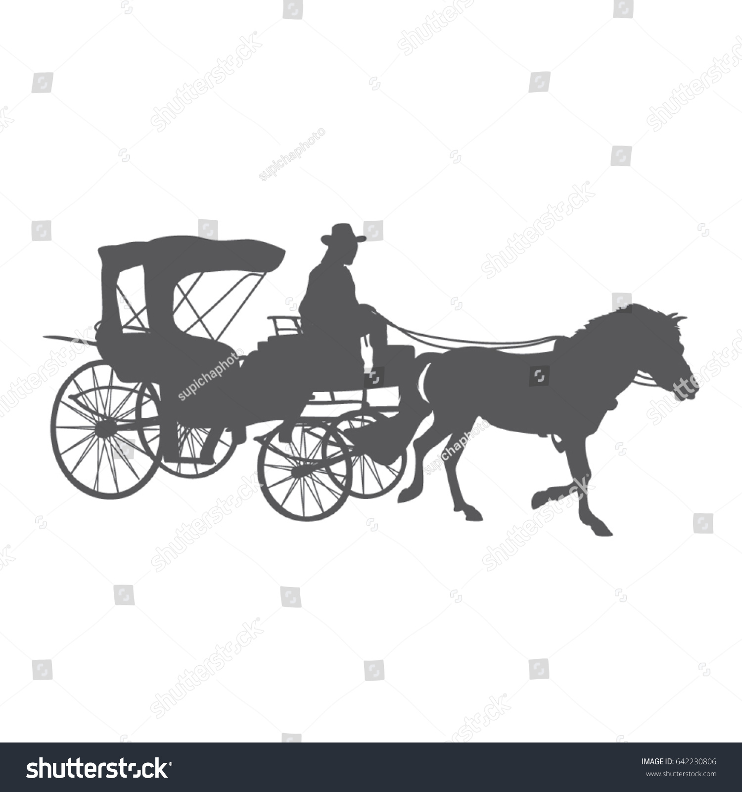 Carriage Stock Vector (Royalty Free) 642230806 - Shutterstock