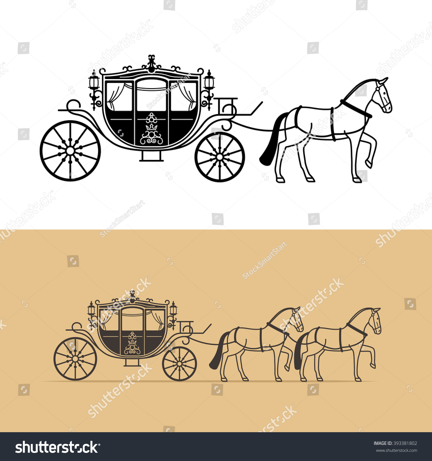 1 629件の 馬車 シンデレラ のイラスト素材 画像 ベクター画像 Shutterstock