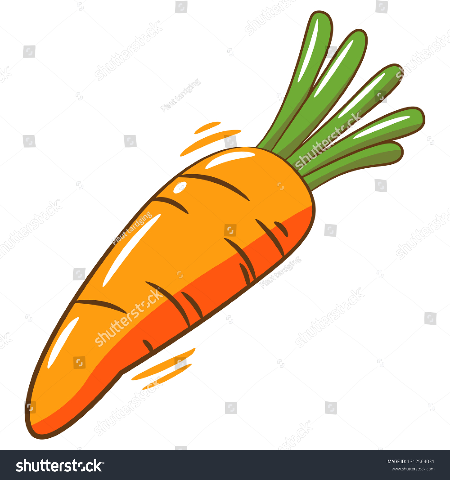 Carrot Clipart Graphic Stock Vector Royalty Free