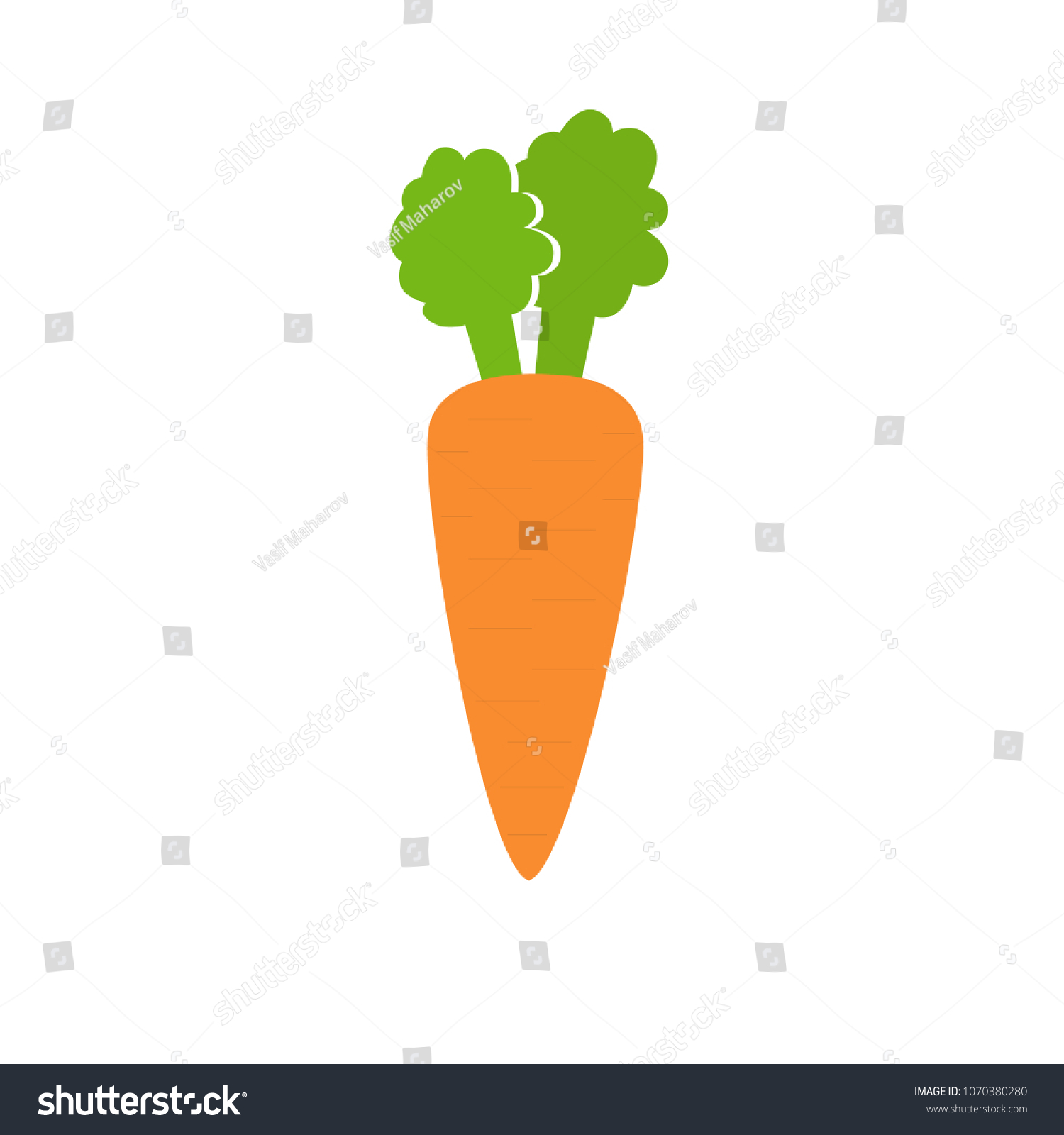 carrot icon flat style isolated vector stock vector royalty free 1070380280 shutterstock