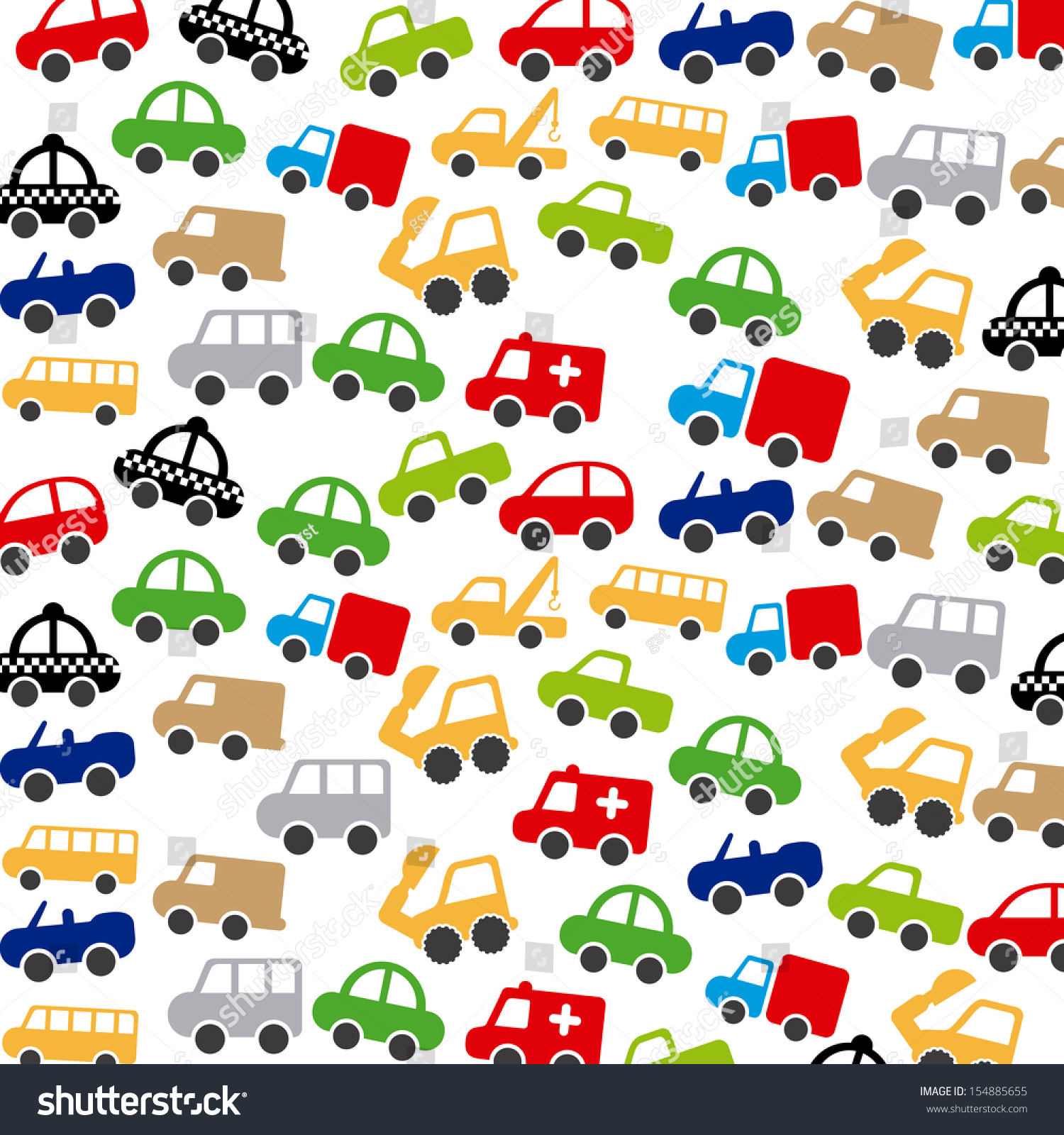 Cars Design Over White Background Vector Illustration - 154885655 ...