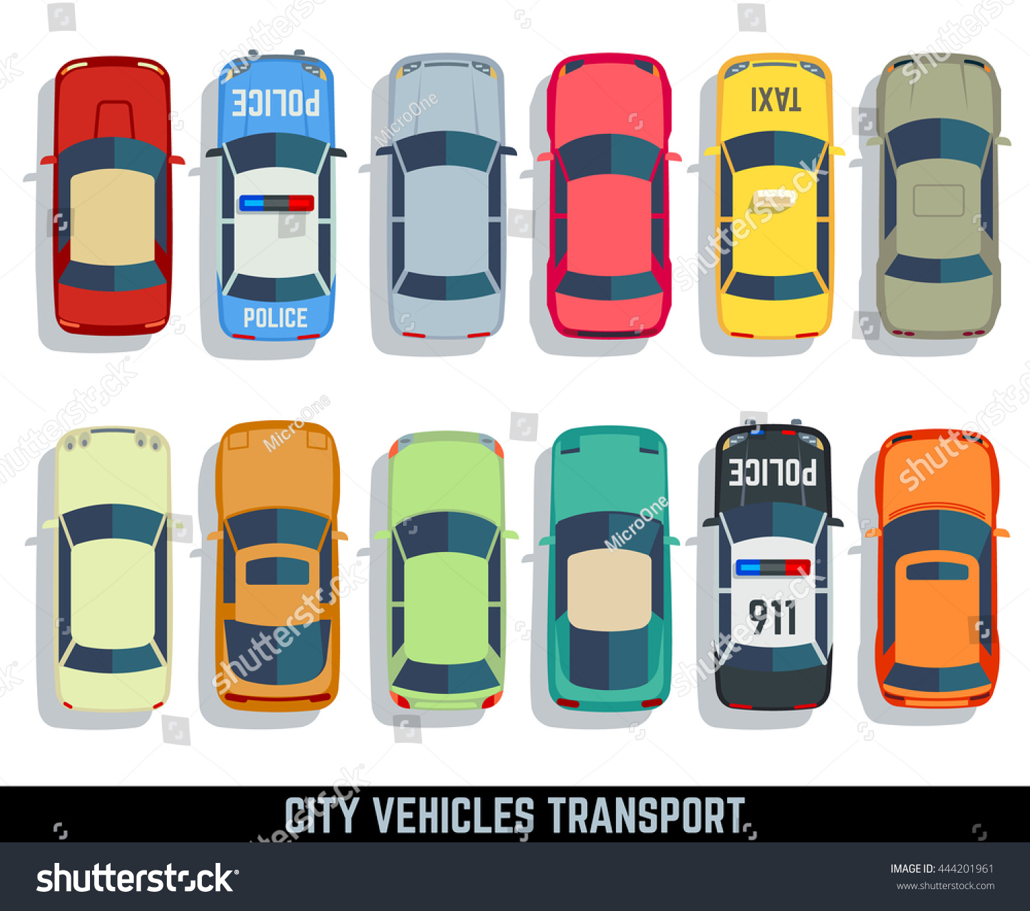SVG of Cars top view vector flat city vehicle transport icons set. Automobile car for transportation, auto car icon illustration svg