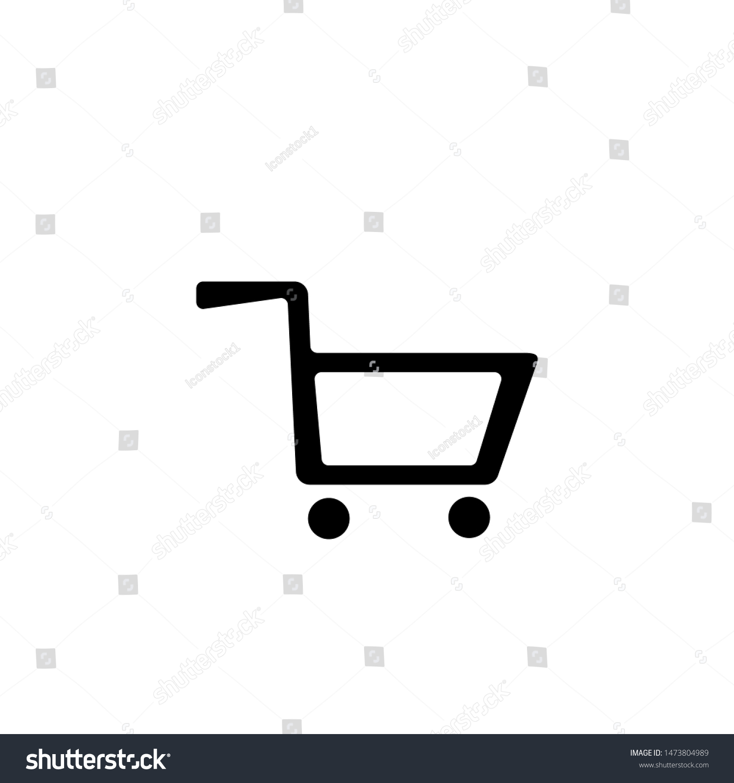 Cart Icon Shopping Basket Symbol Stock Vector (Royalty Free) 1473804989 ...